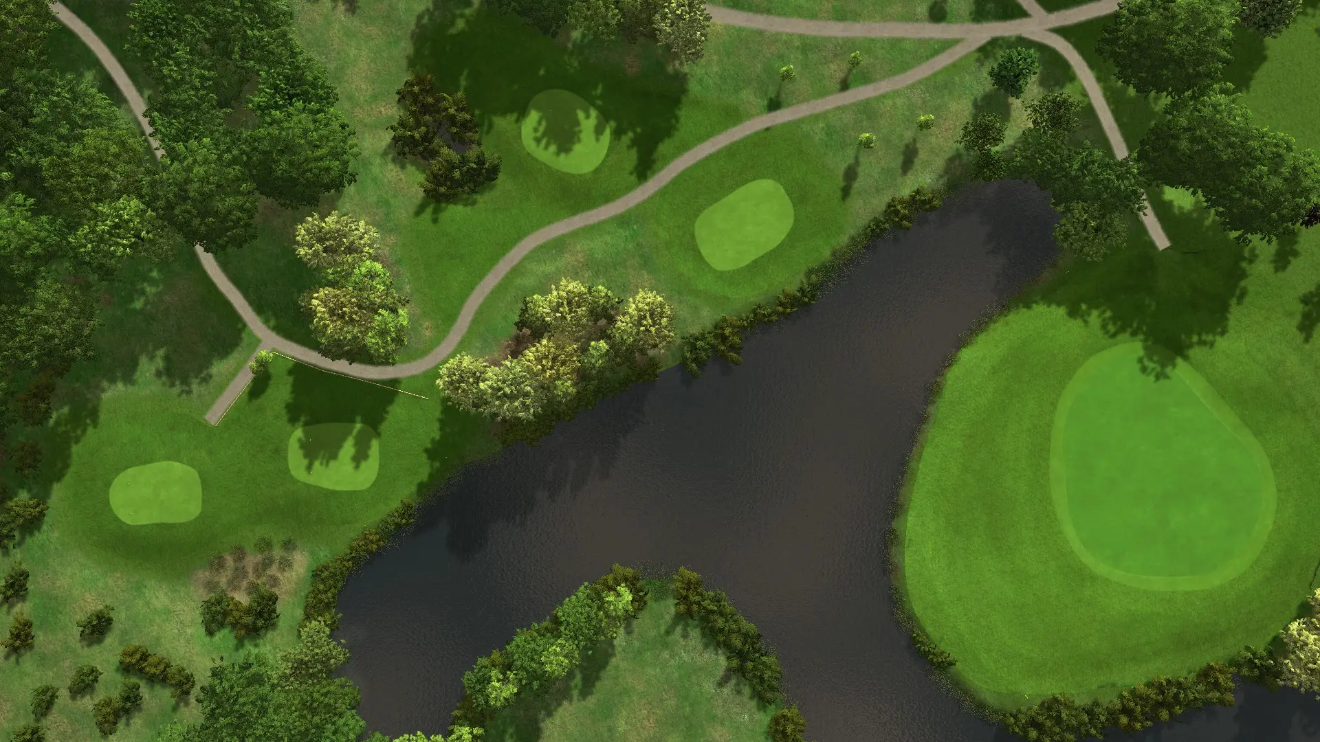 Hole 9 at Achimer Golfclub 18-hole course