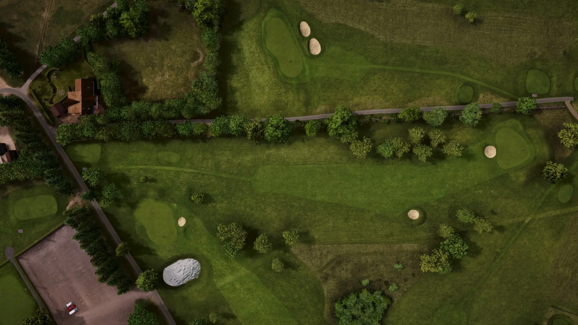 Hole 1 at Åkagården Golfklubb