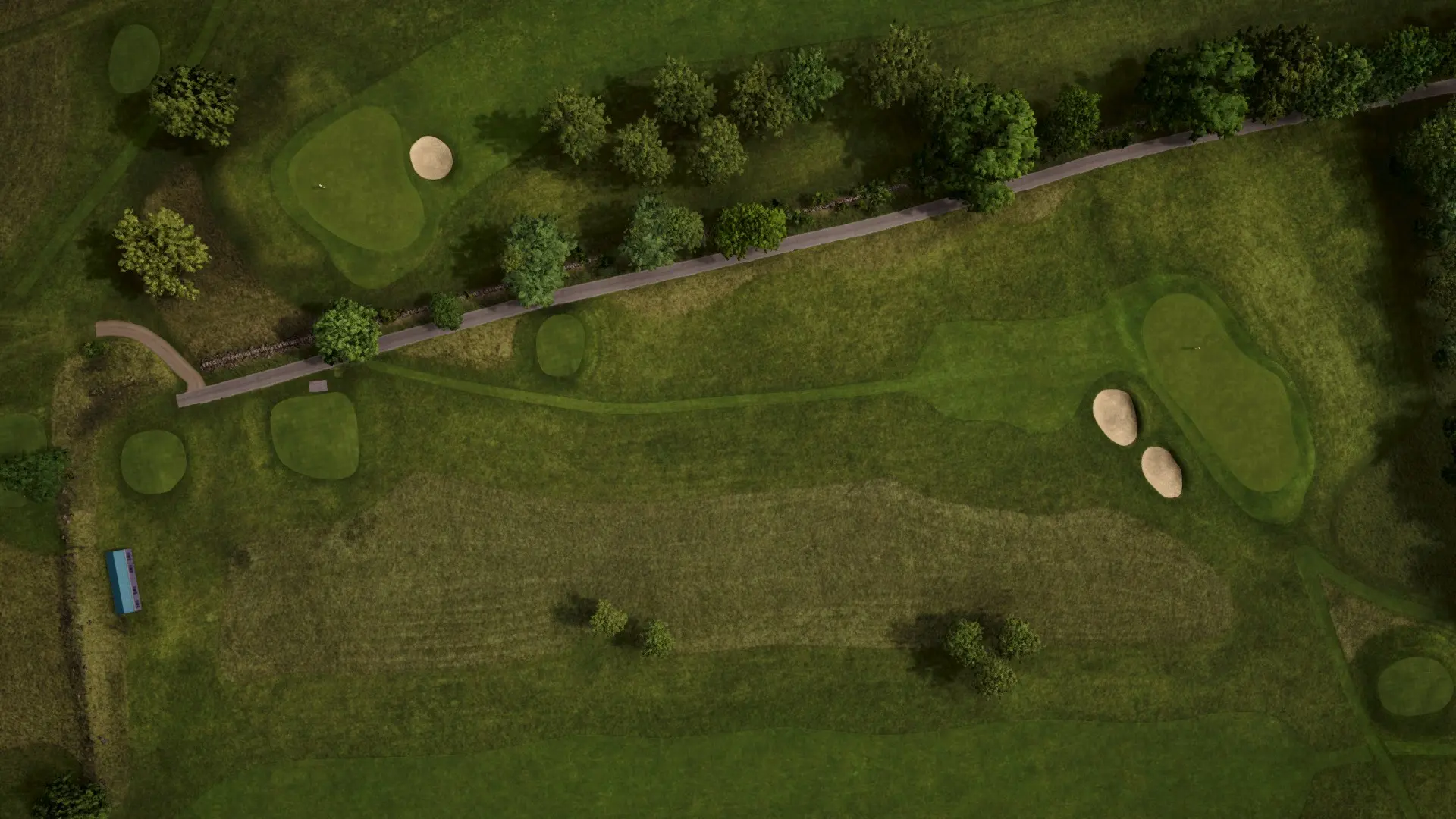 Hole 2 at Åkagården Golfklubb