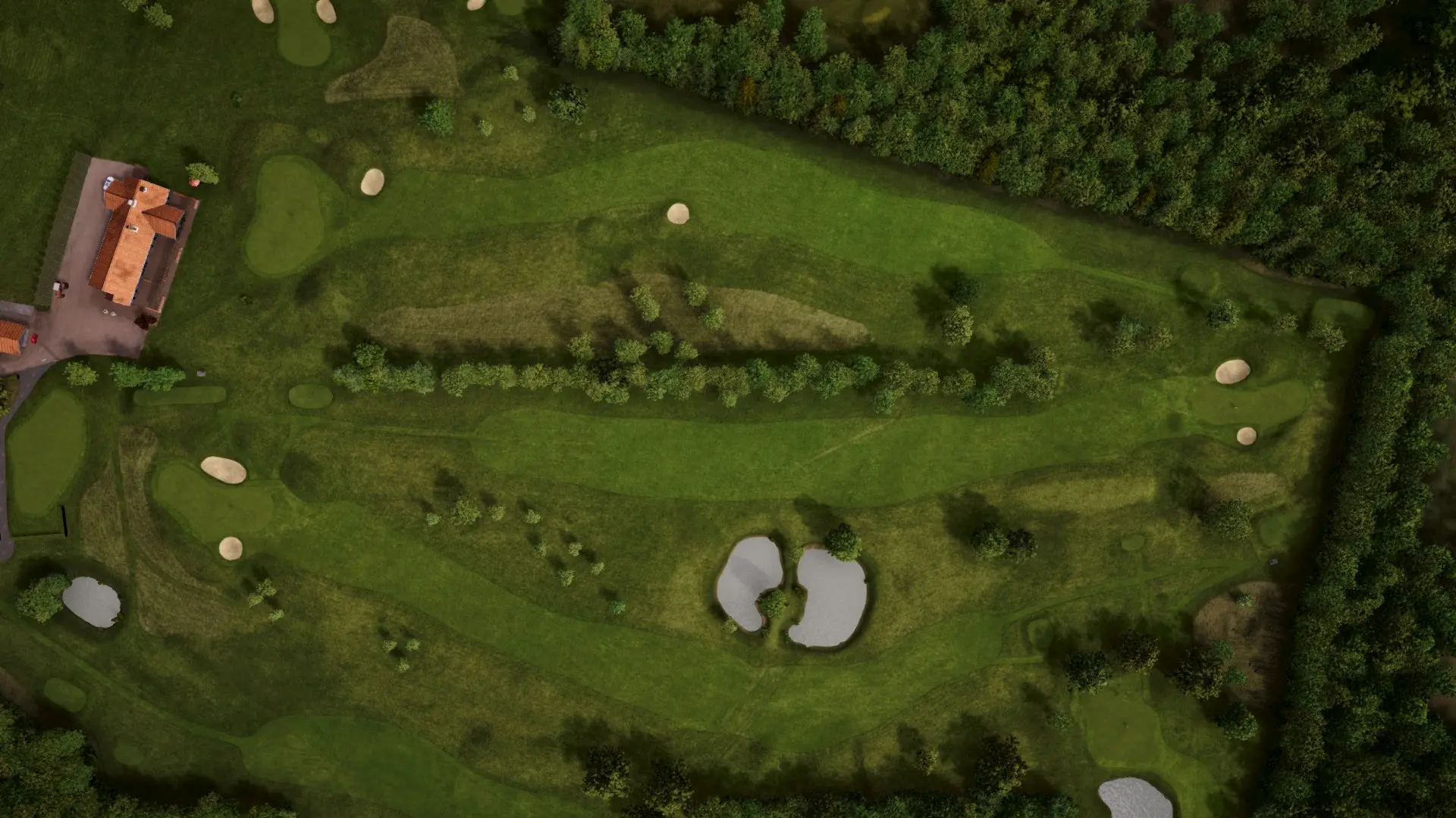 Hole 8 at Åkagården Golfklubb