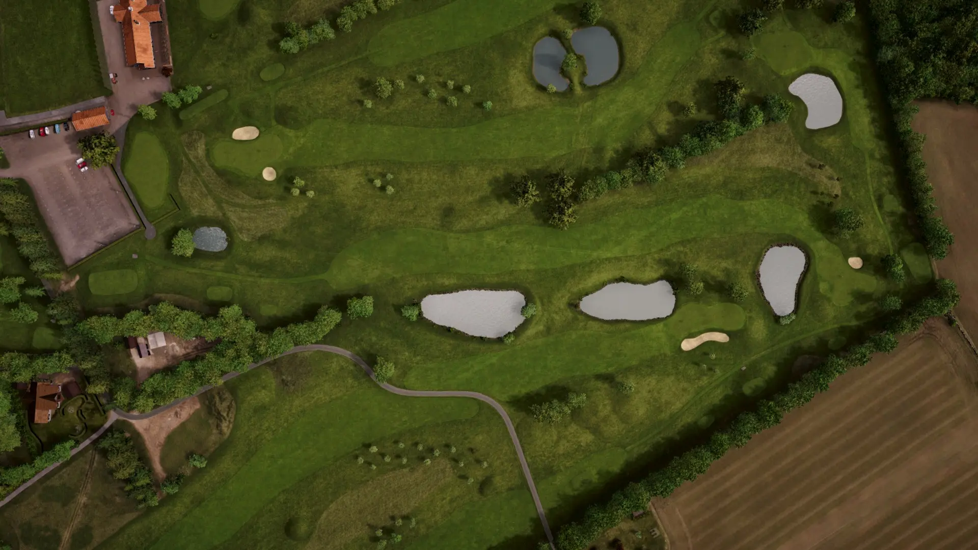 Hole 10 at Åkagården Golfklubb