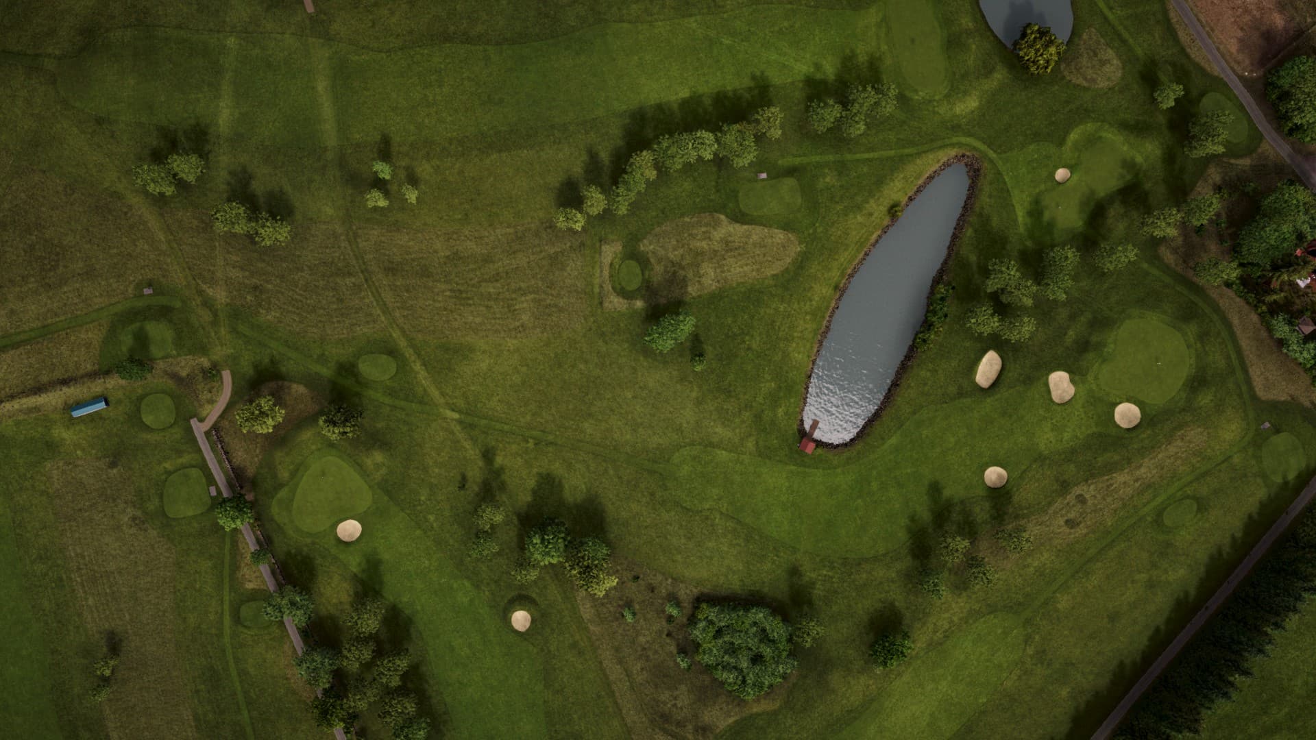 Hole 13 at Åkagården Golfklubb