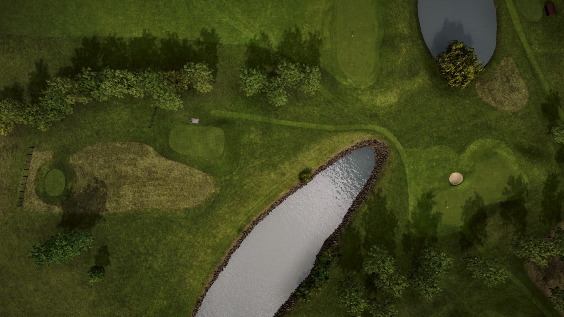 Hole 17 at Åkagården Golfklubb
