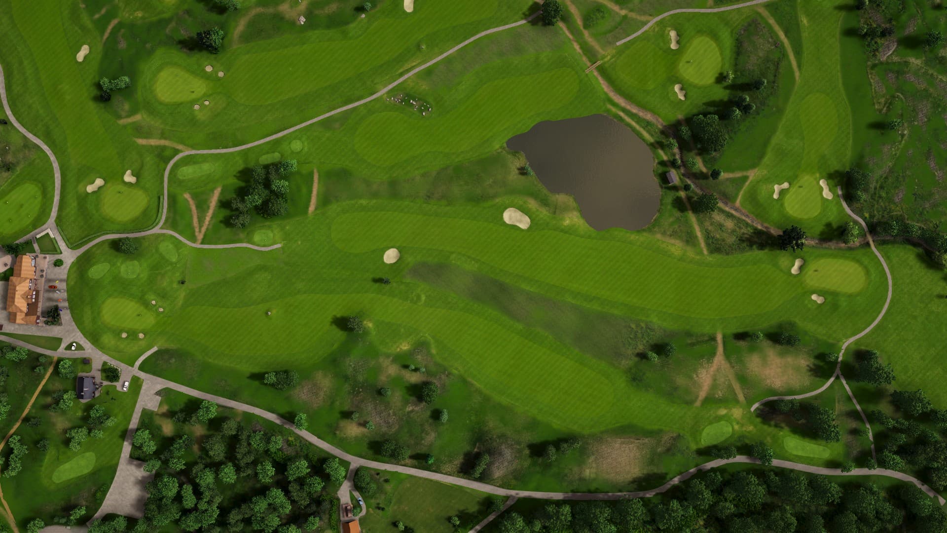 Hole 1 at Åkersberga Golfklubb