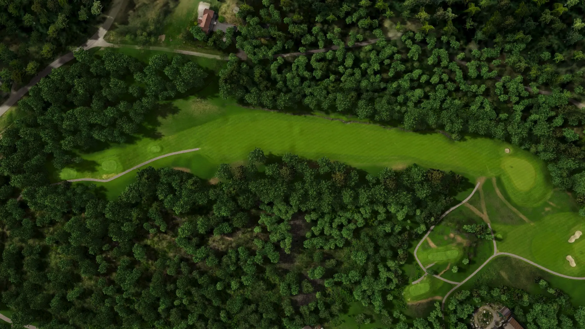 Hole 2 at Åkersberga Golfklubb