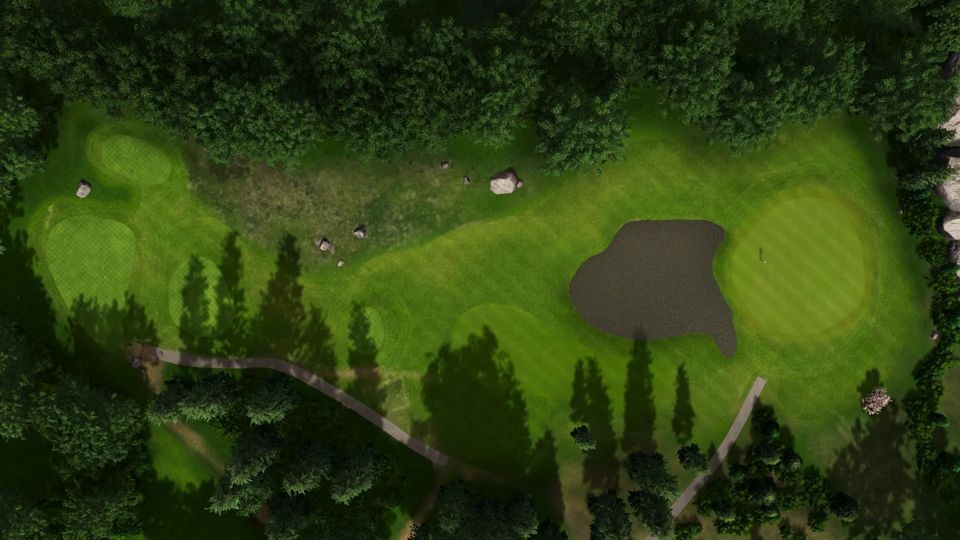 Hole 5 at Åkersberga Golfklubb