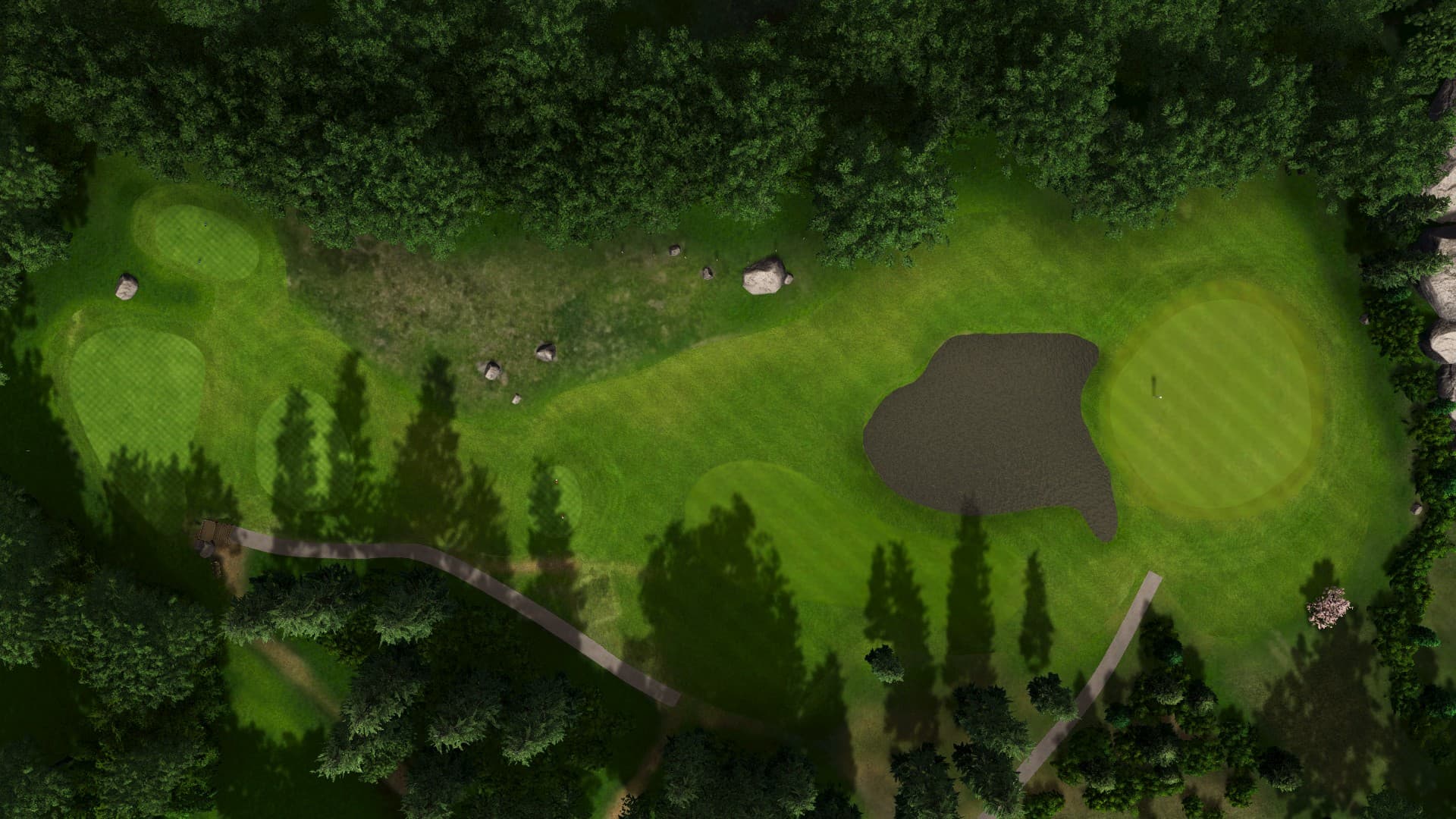 Hole 5 at Åkersberga Golfklubb