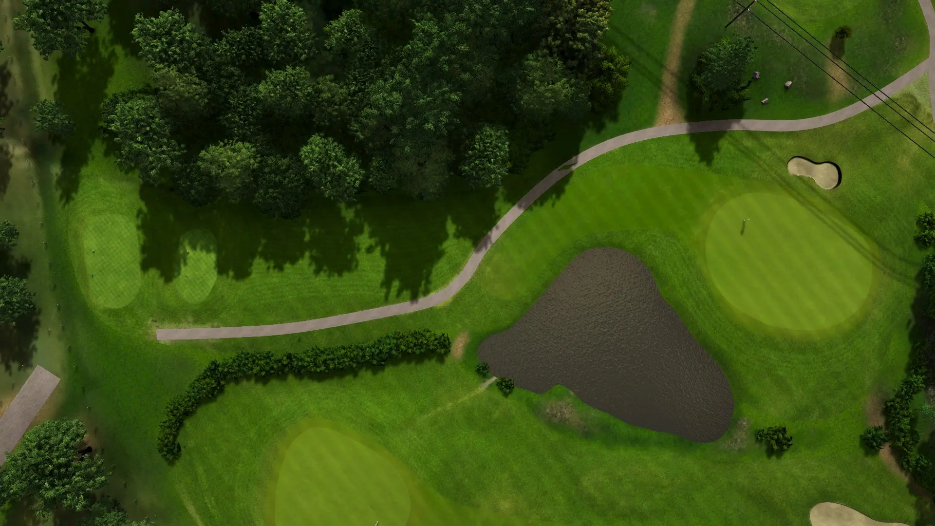 Hole 7 at Åkersberga Golfklubb