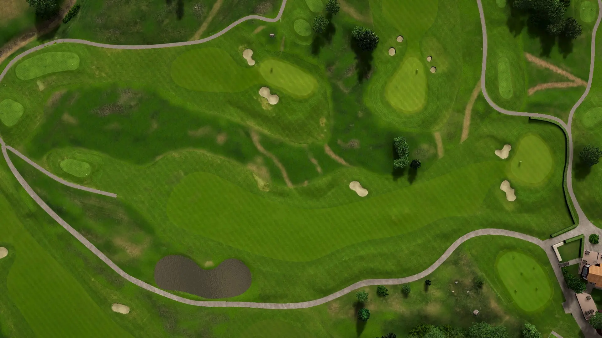 Hole 9 at Åkersberga Golfklubb