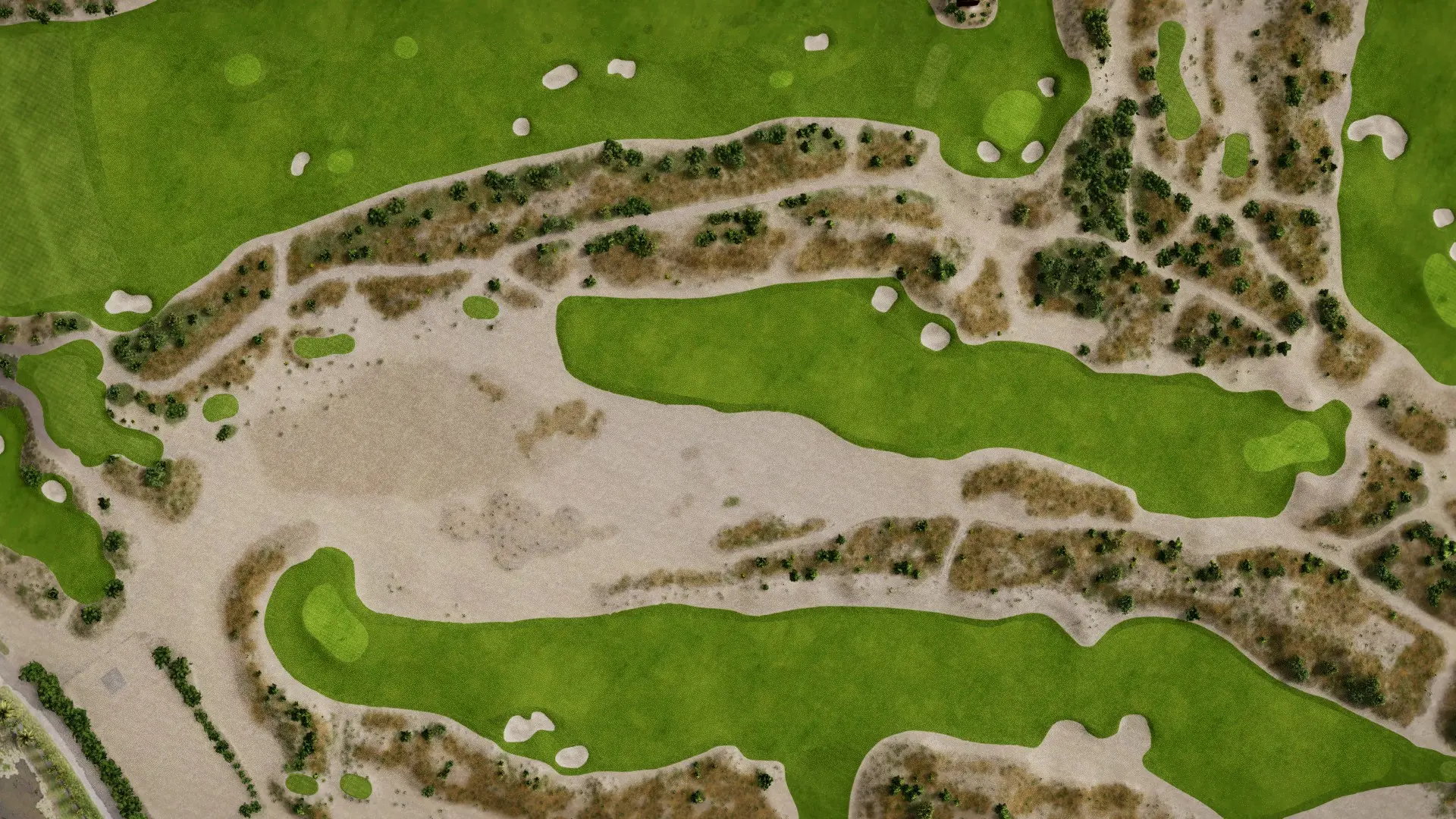 Hole 1 at Albany GC