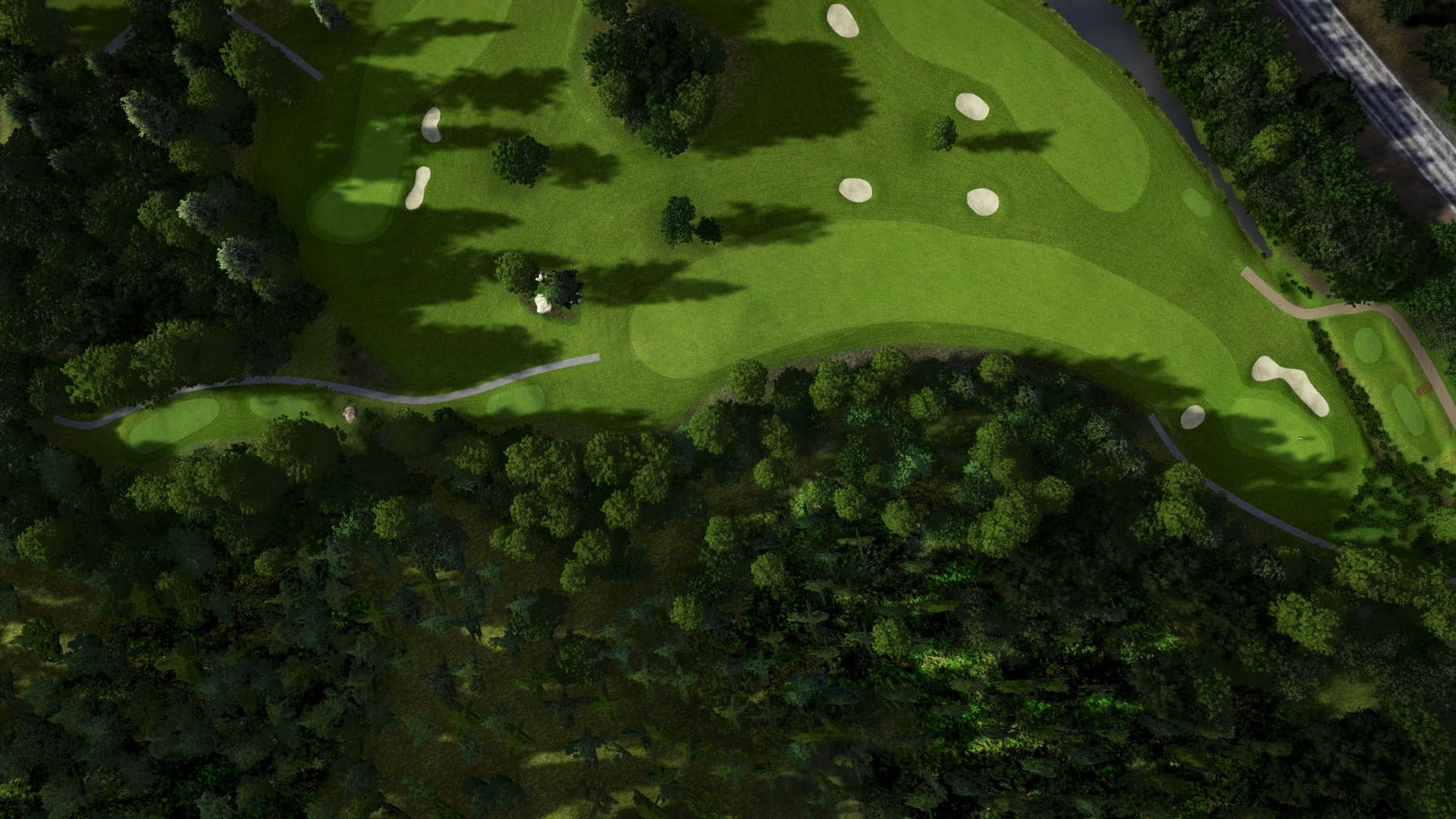 Hole 8 at Alingsås Golfklubb