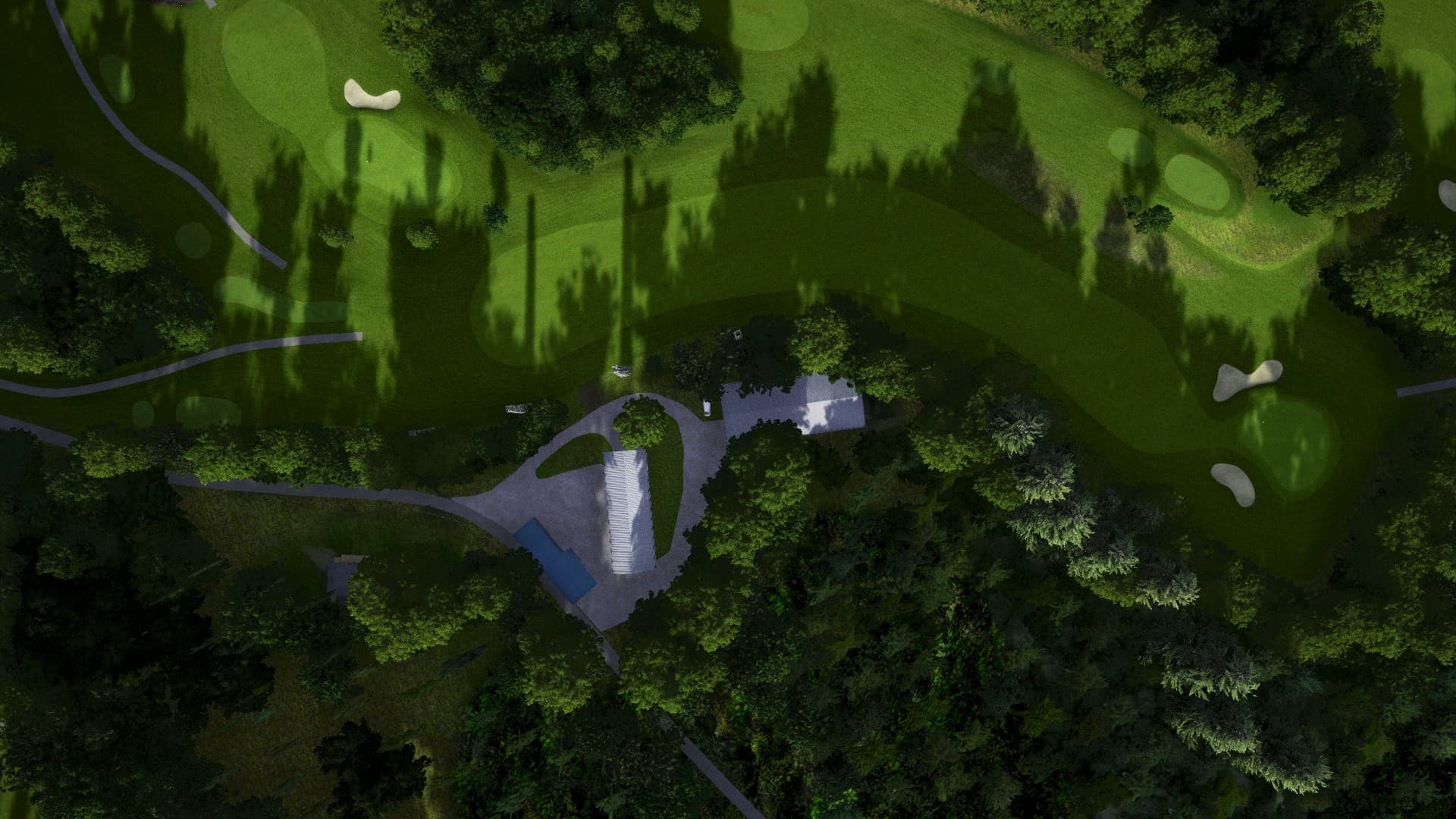 Hole 13 at Alingsås Golfklubb