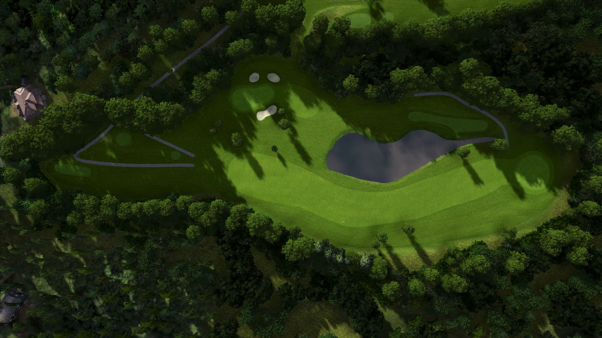 Hole 14 at Alingsås Golfklubb