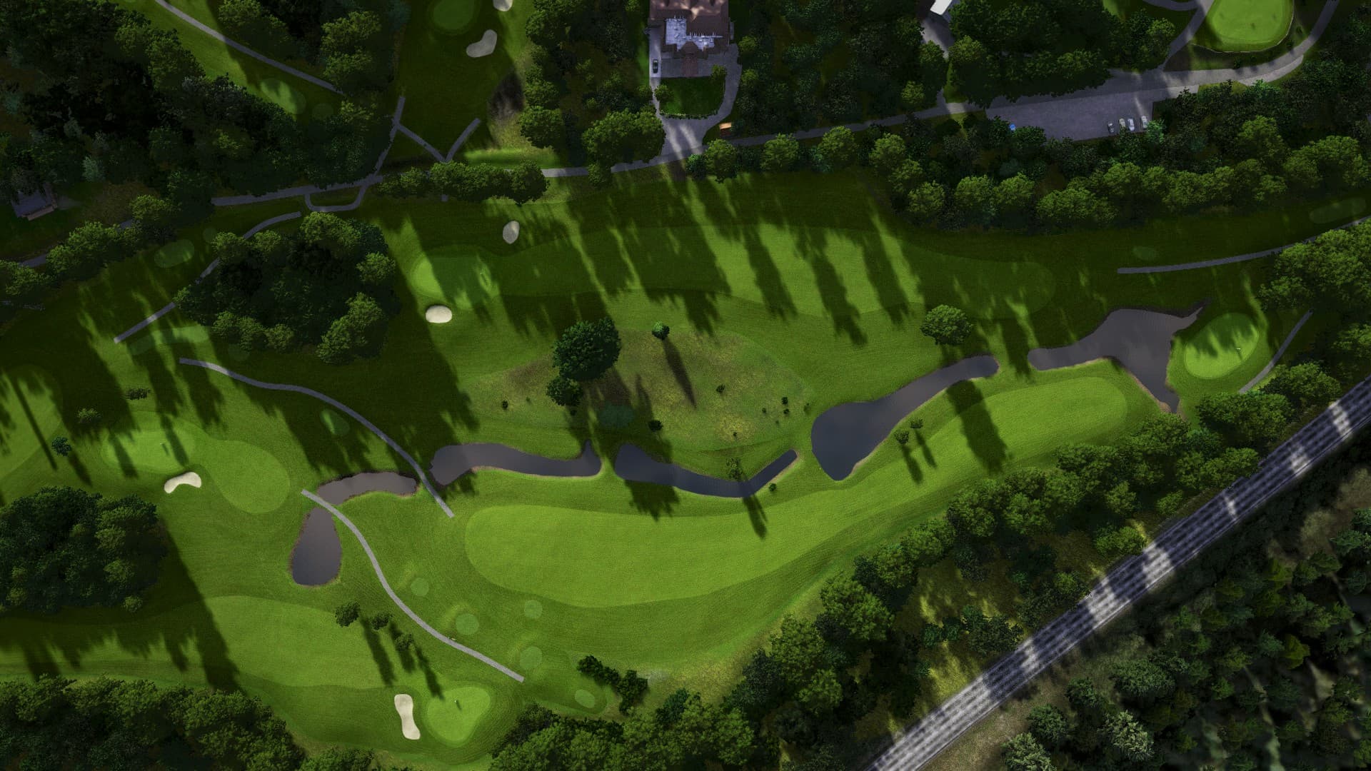 Hole 18 at Alingsås Golfklubb