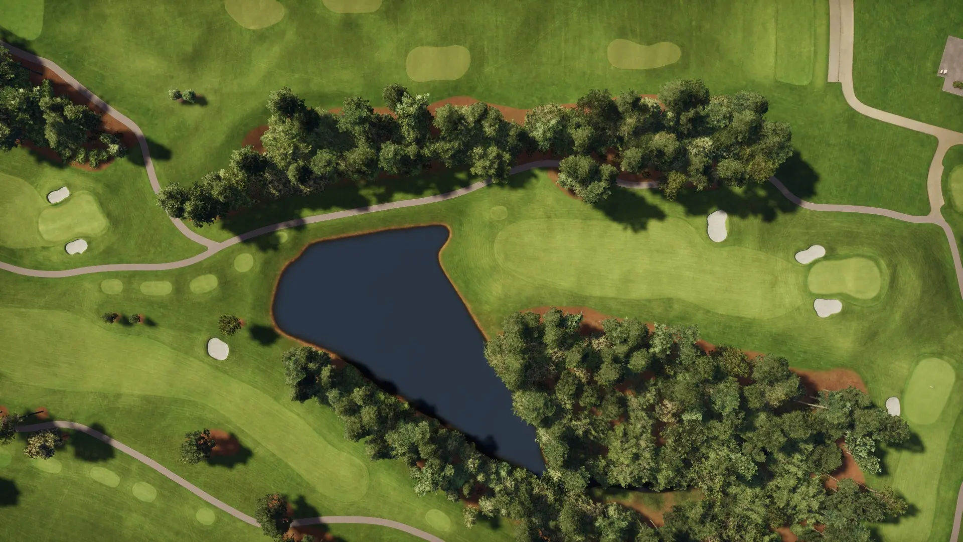 Hole 18 at Augusta Municipal -The Patch