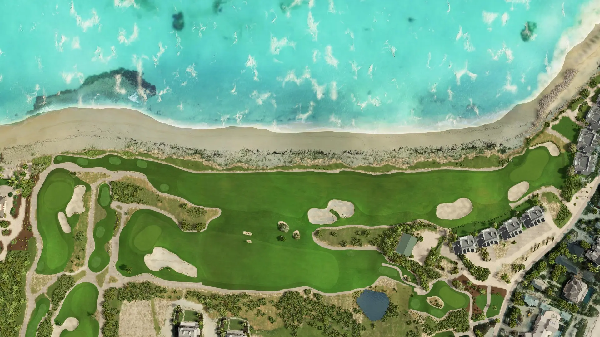 Hole 18 at Bakers Bay Golf & Ocean Club
