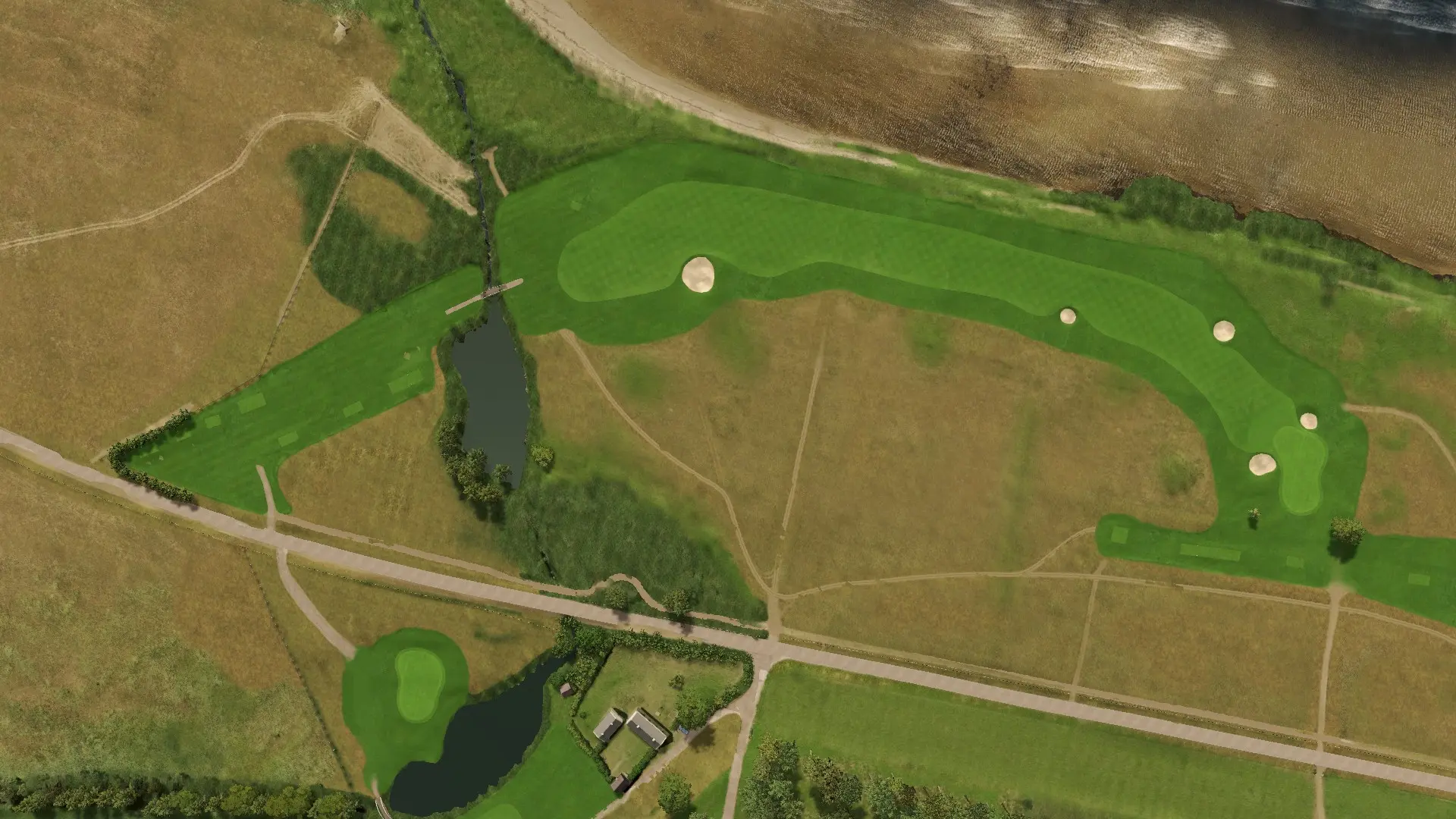 Hole 9 at Barsebäck Golf & Country Club Ocean