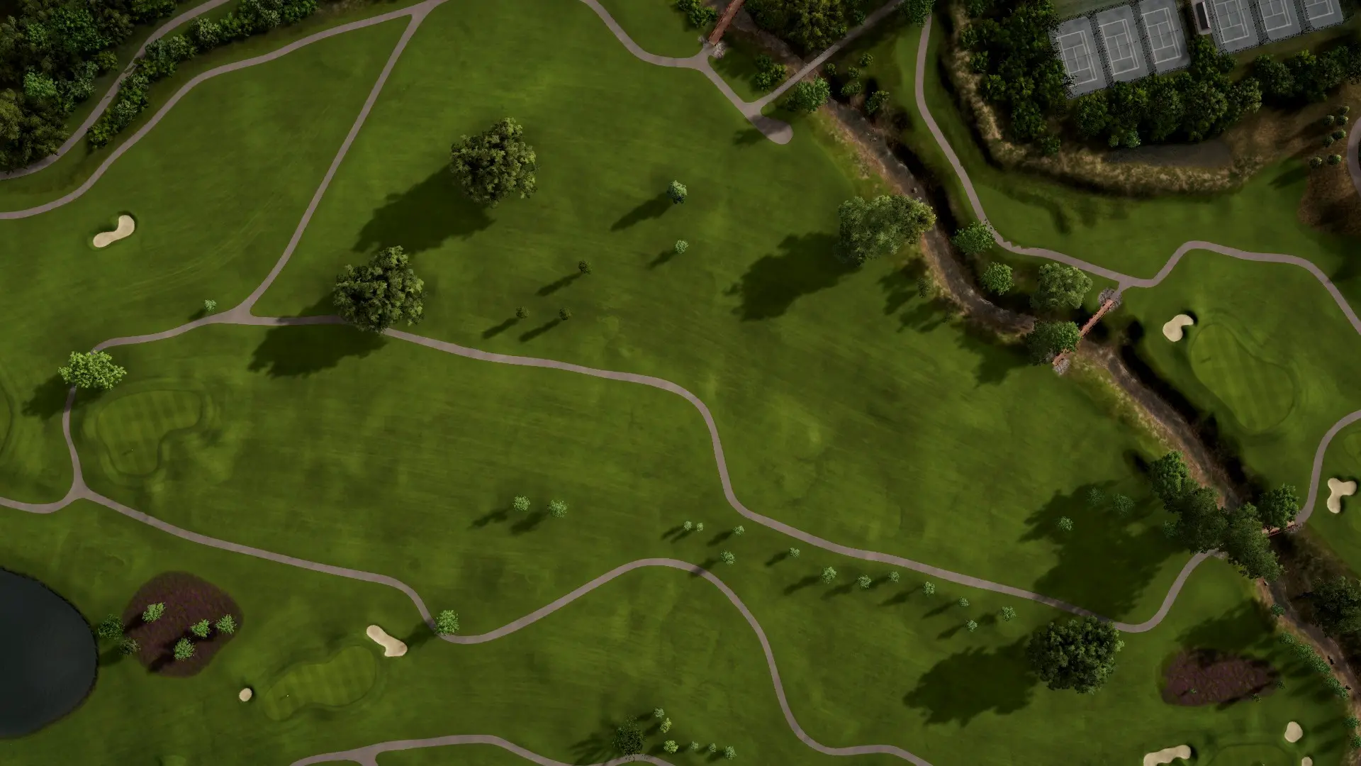 Hole 9 at Bobby Jones Azalea Golf Course