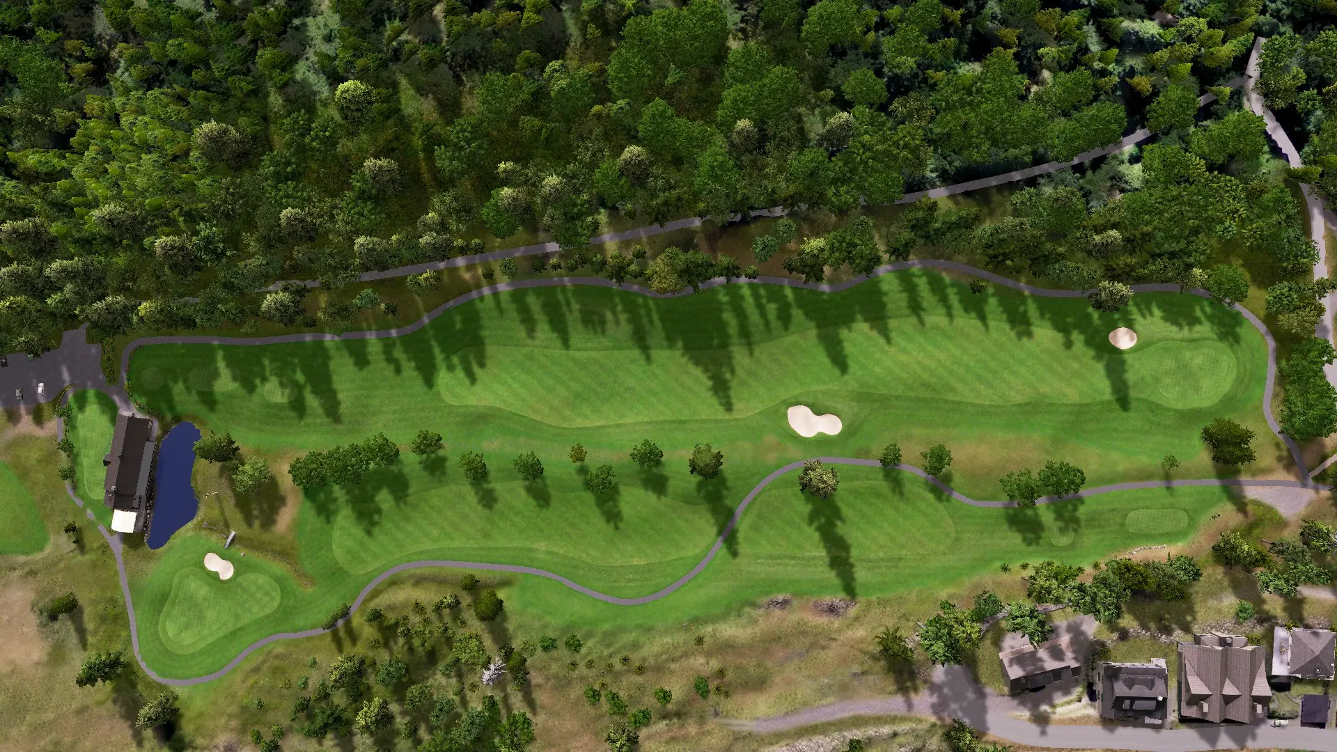 Hole 1 at Bowen Island