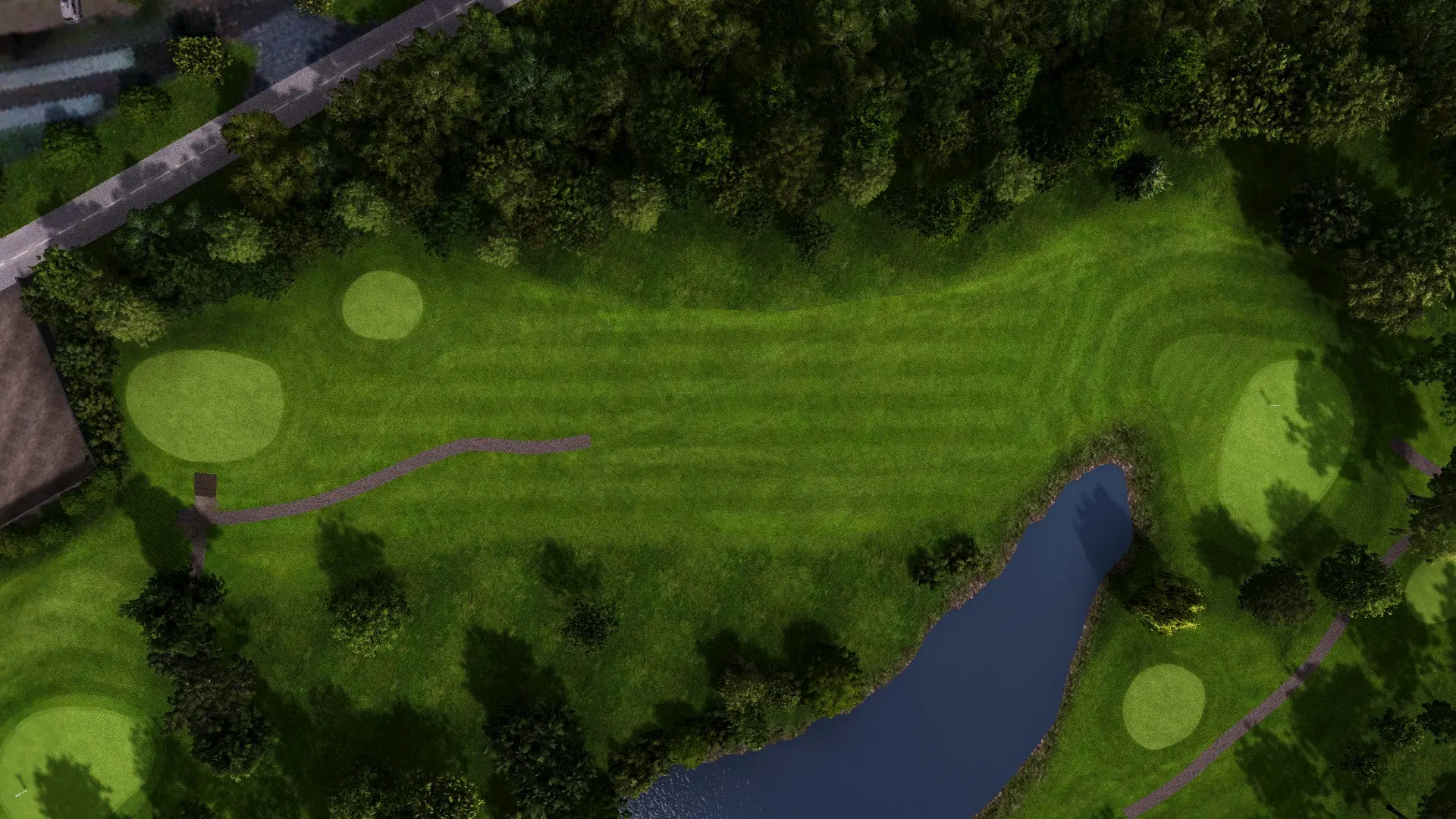 Hole 3 at Brickhampton Court Golf Complex - Spa Course