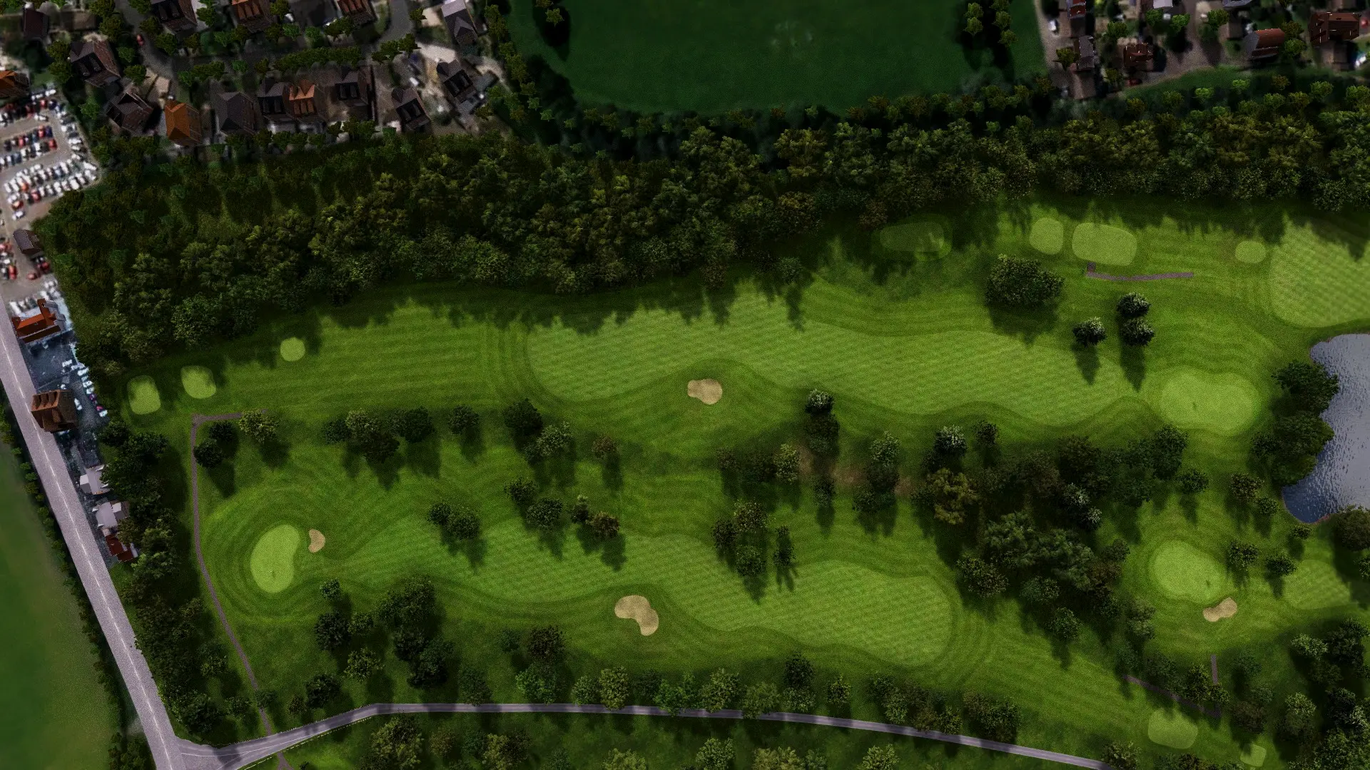 Hole 8 at Brickhampton Court Golf Complex - Spa Course