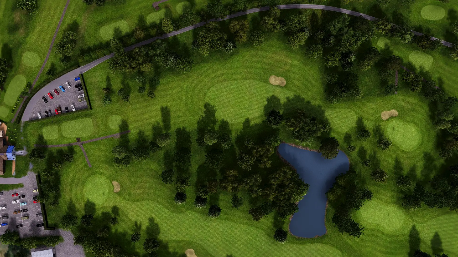Hole 10 at Brickhampton Court Golf Complex - Spa Course