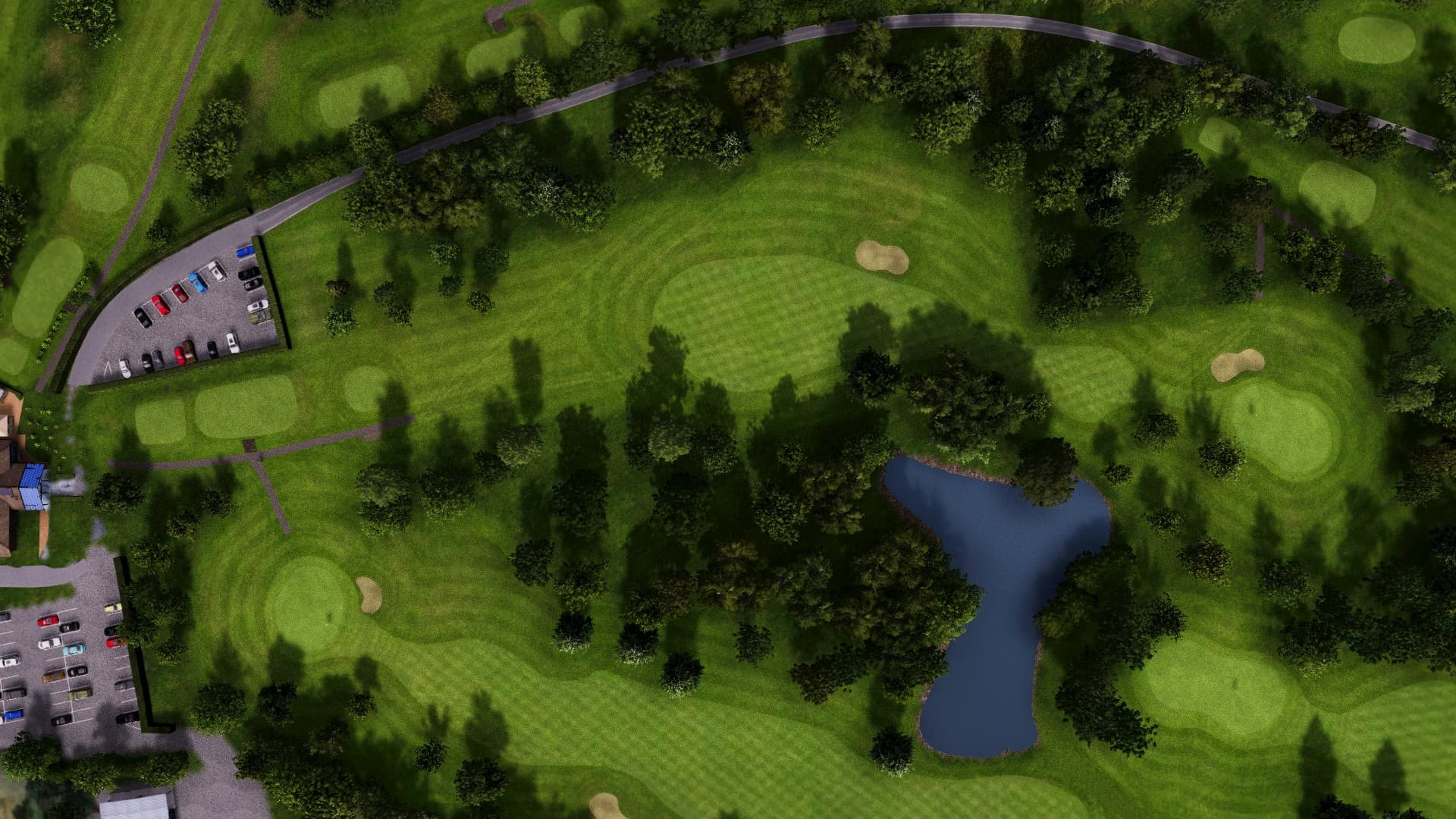 Hole 10 at Brickhampton Court Golf Complex - Spa Course