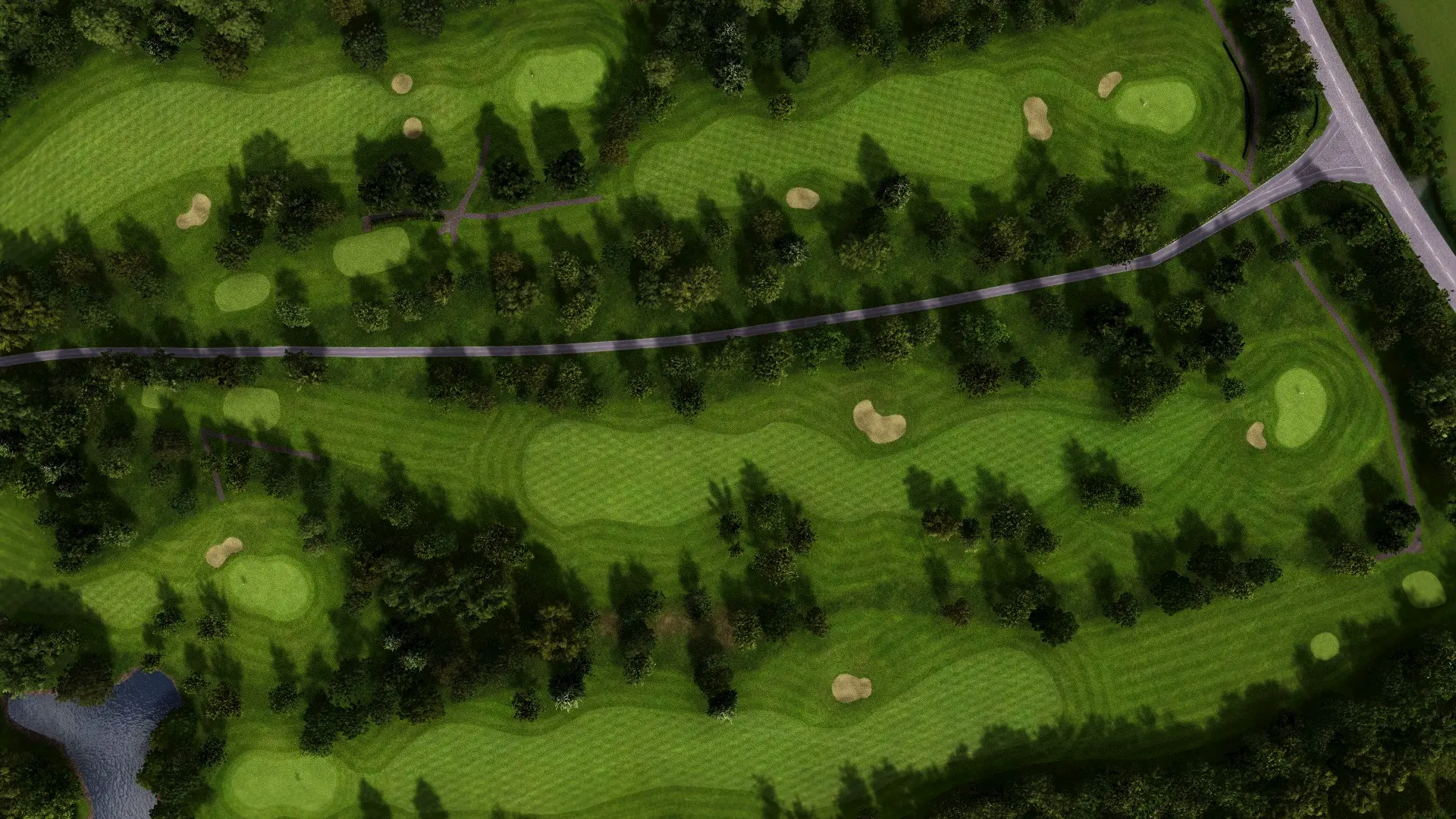Hole 11 at Brickhampton Court Golf Complex - Spa Course