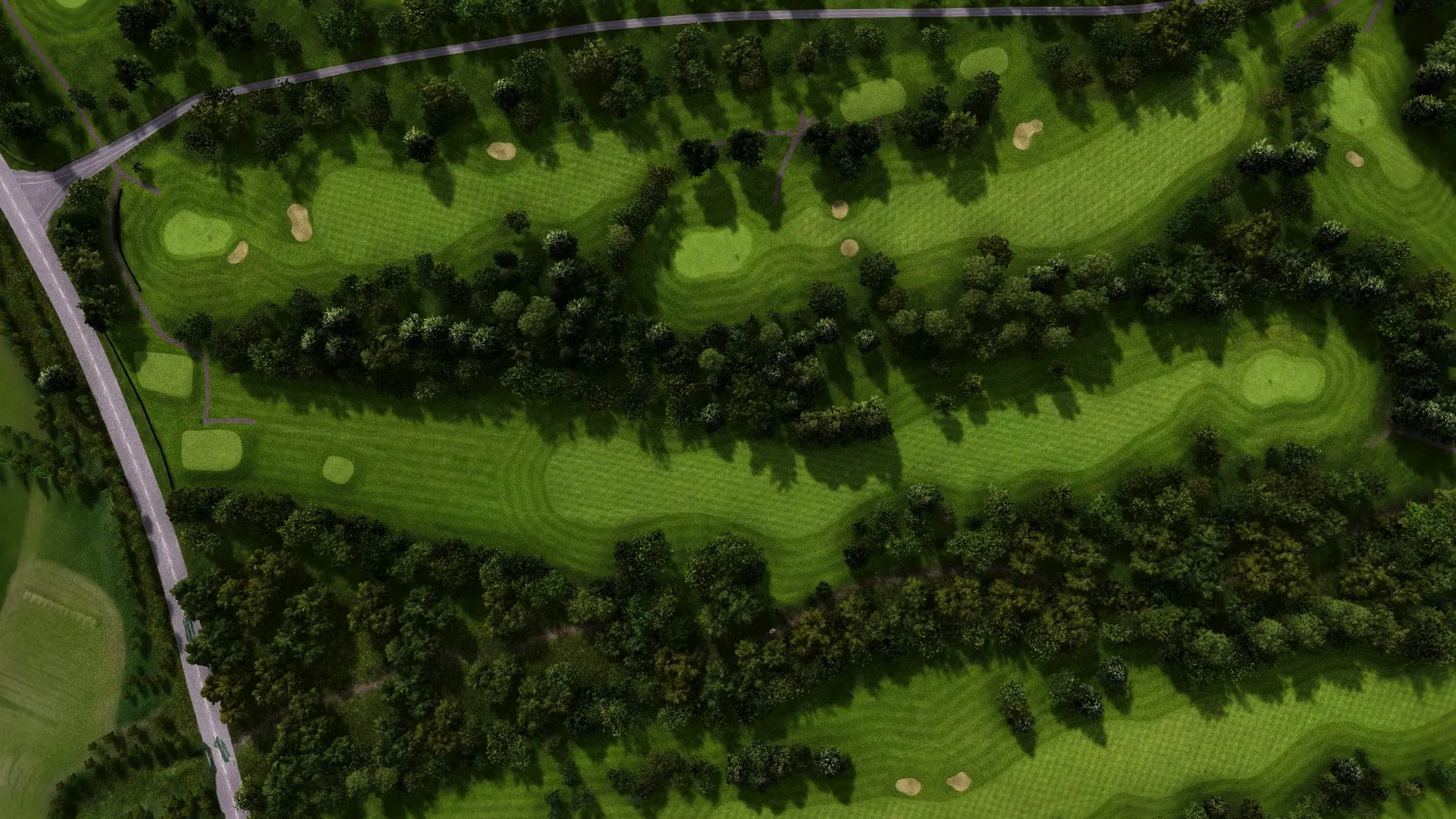 Hole 12 at Brickhampton Court Golf Complex - Spa Course