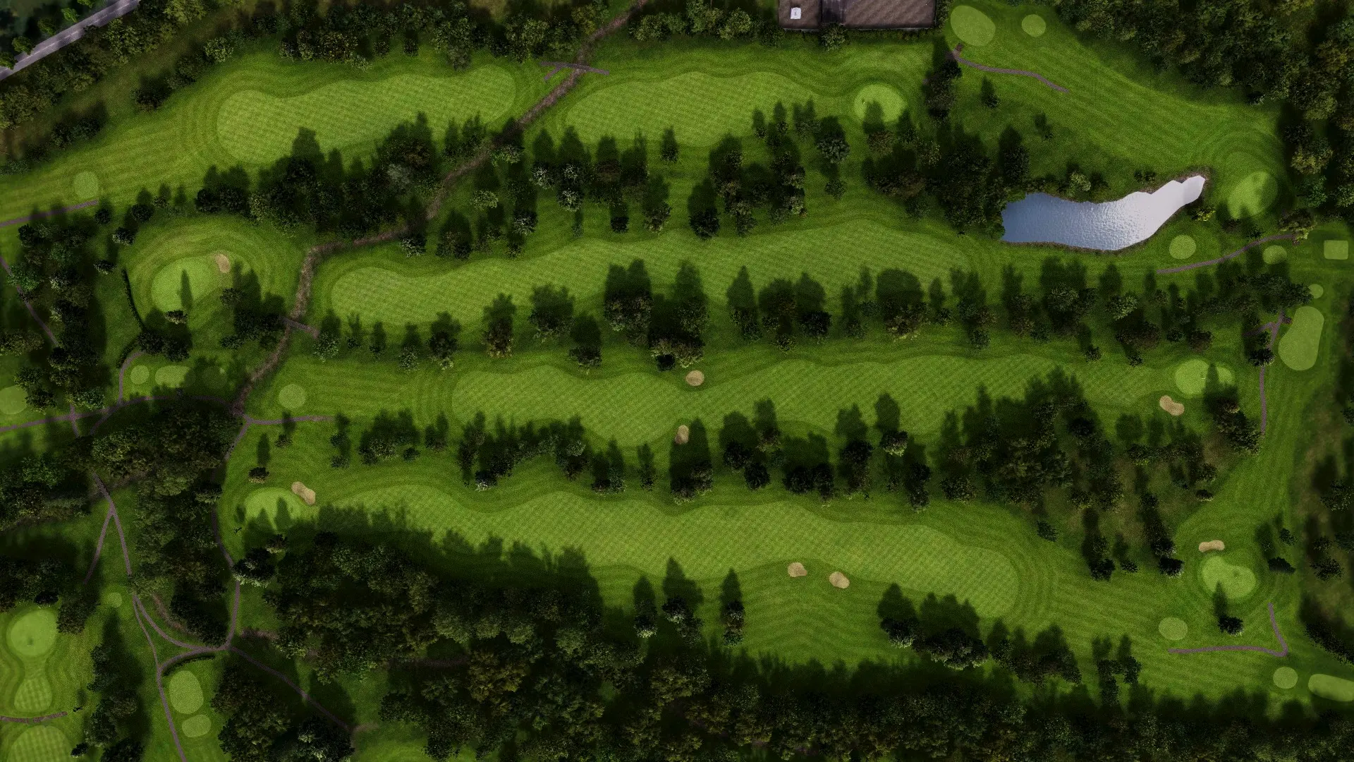 Hole 13 at Brickhampton Court Golf Complex - Spa Course