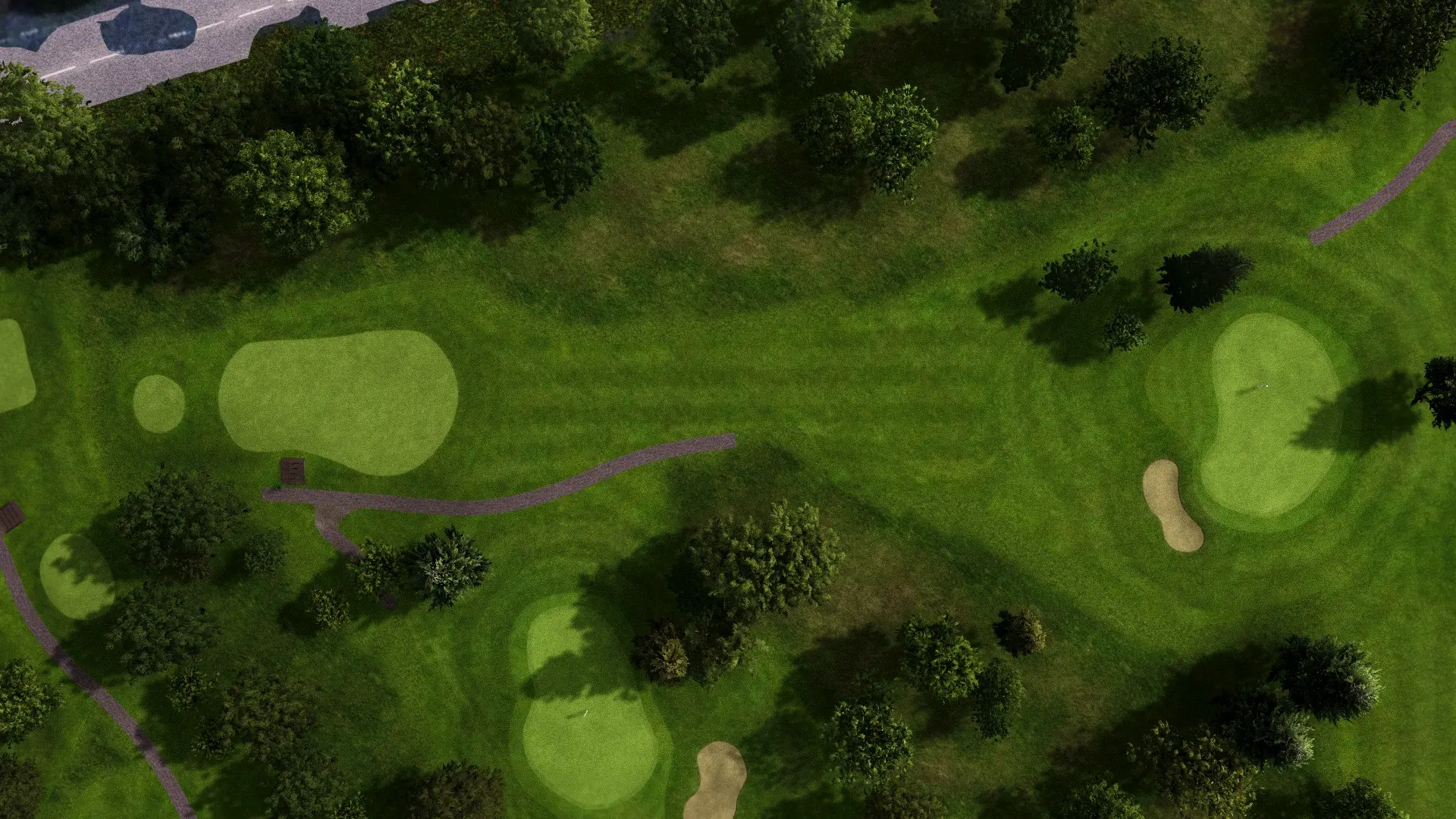 Hole 14 at Brickhampton Court Golf Complex - Spa Course
