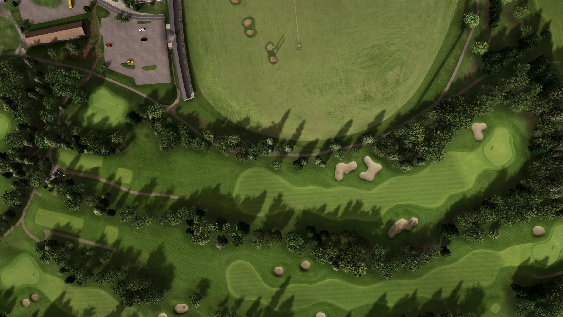 Hole 1 at Bromsgrove Golf Centre