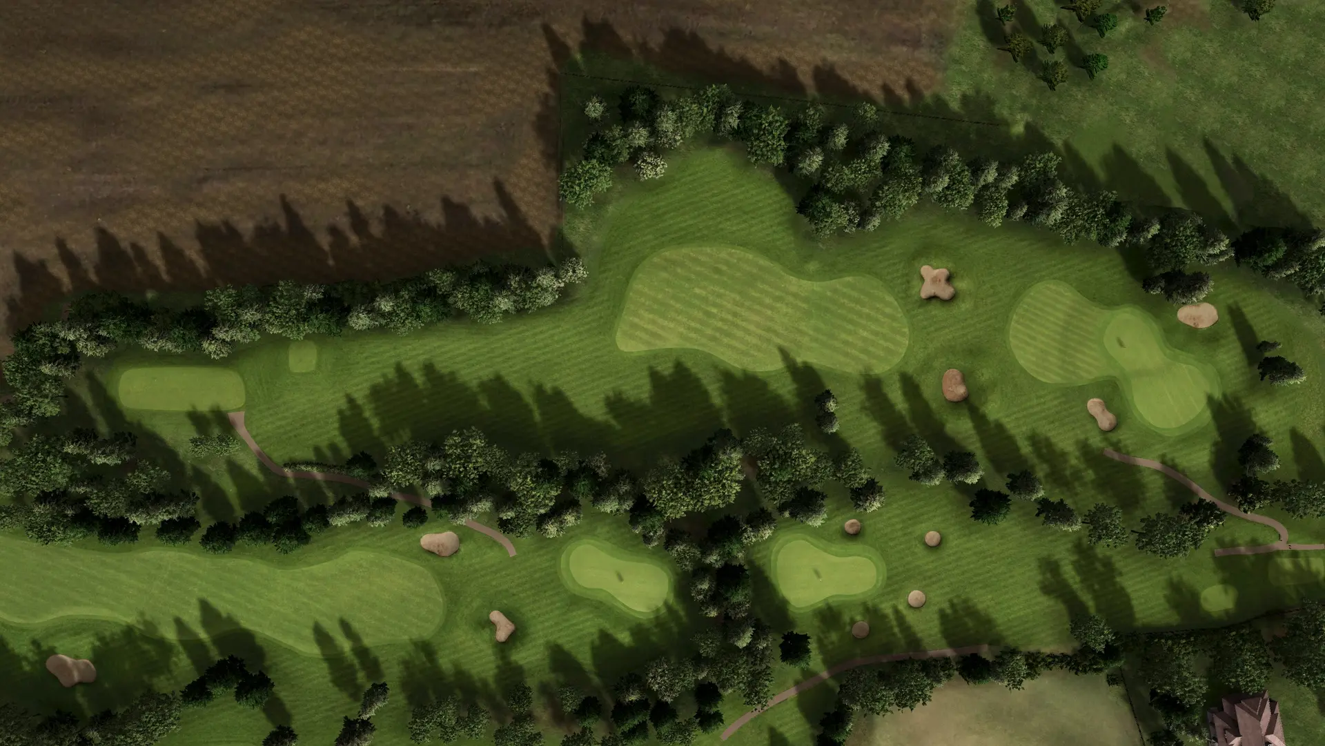 Hole 6 at Bromsgrove Golf Centre