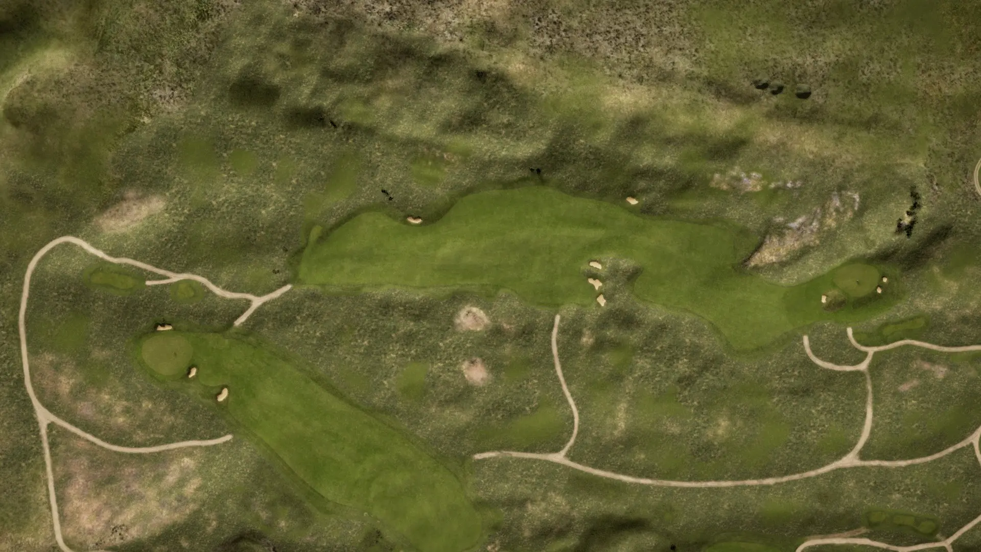 Hole 9 at Cape Wickham Links
