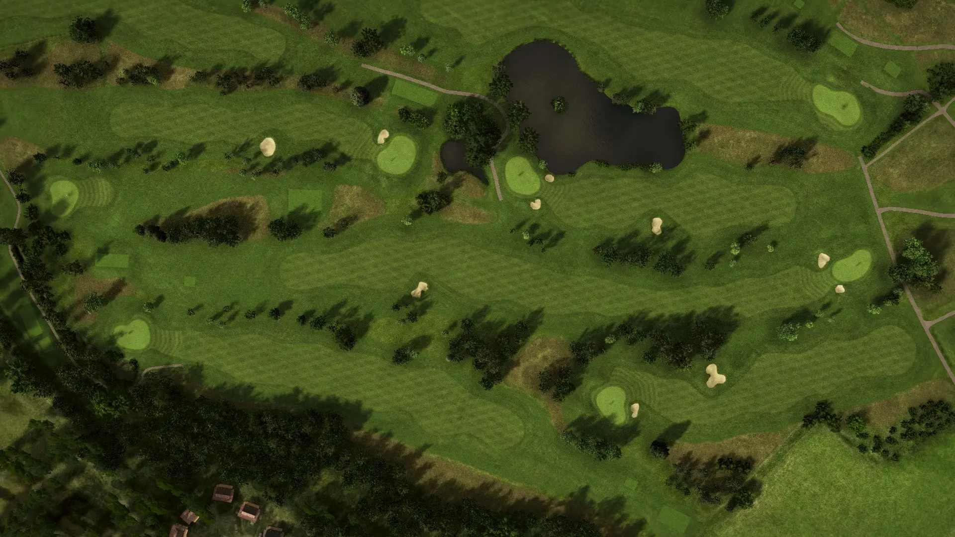 Hole 9 at The Valley Course at Crane Valley Golf Club