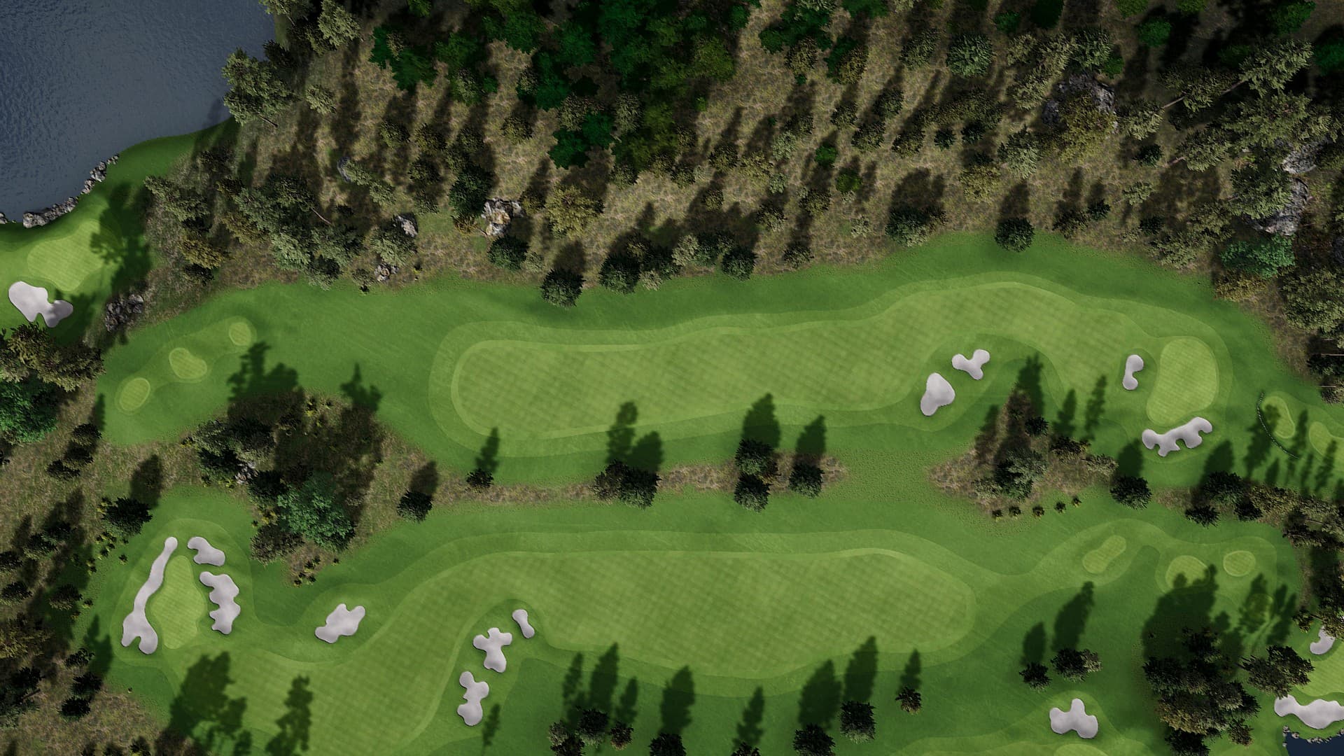 Hole 1 at Crystal Pines