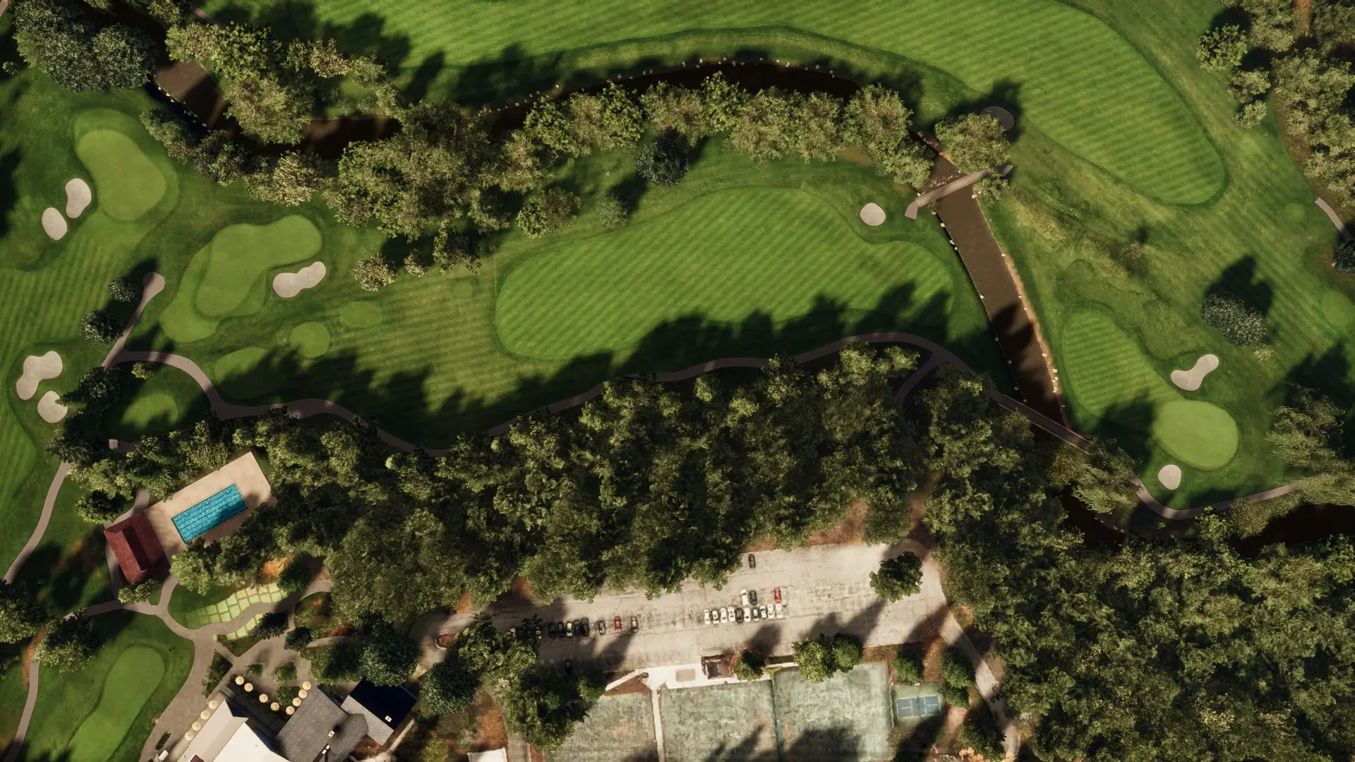 Hole 1 at Donalda Club