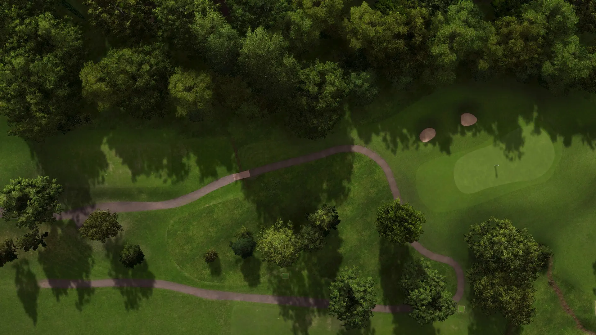 Hole 3 at Downshire Golf Complex