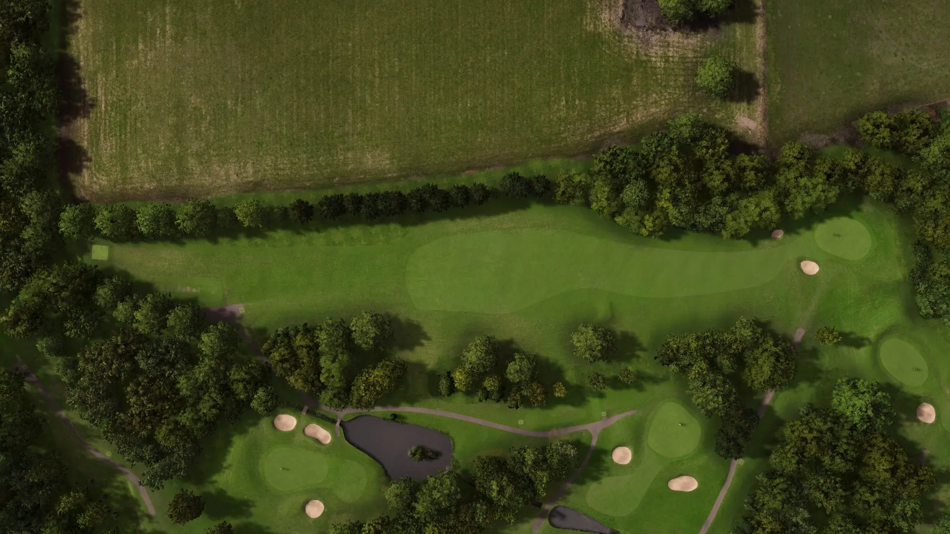 Hole 8 at Downshire Golf Complex