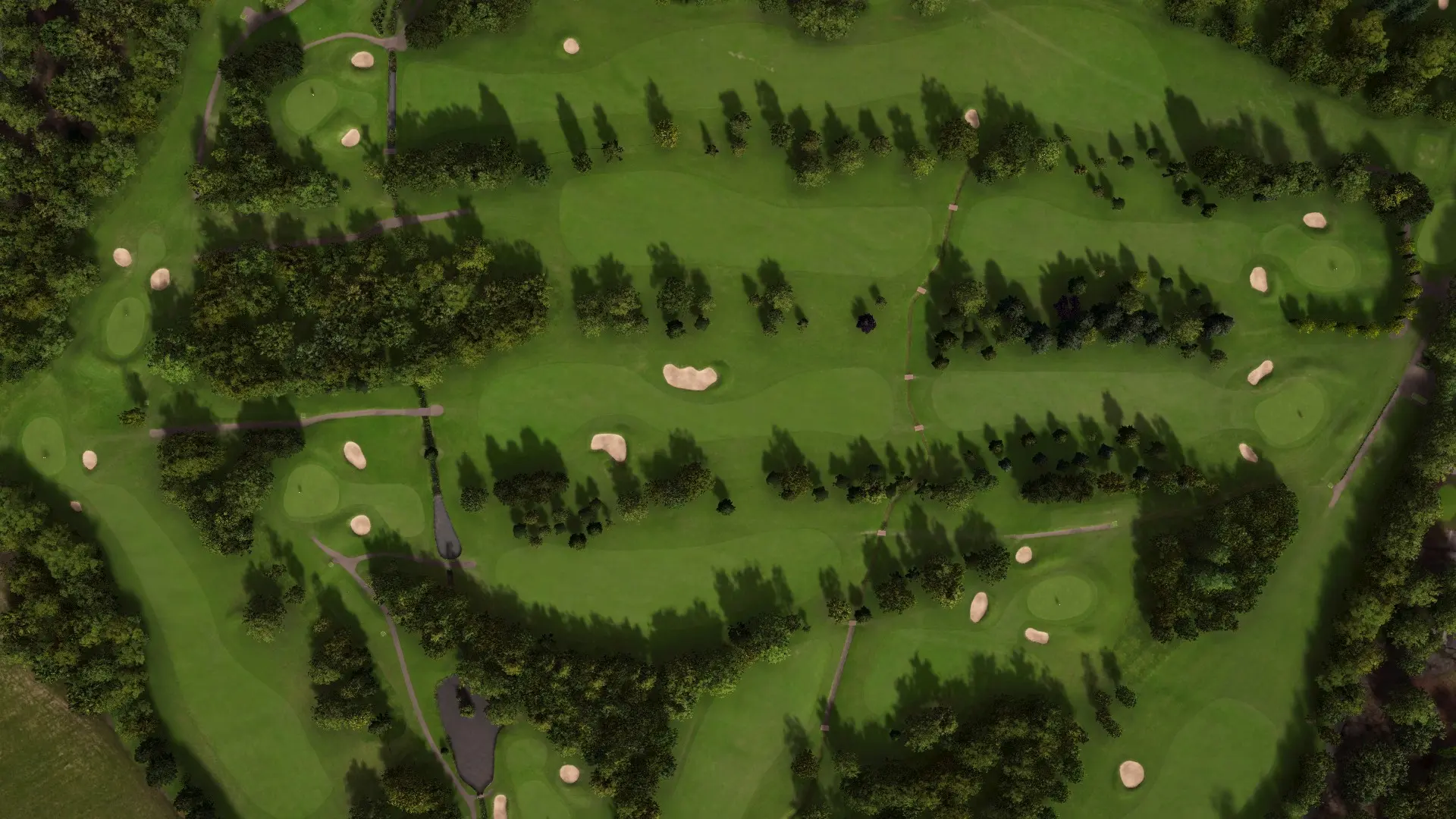 Hole 9 at Downshire Golf Complex
