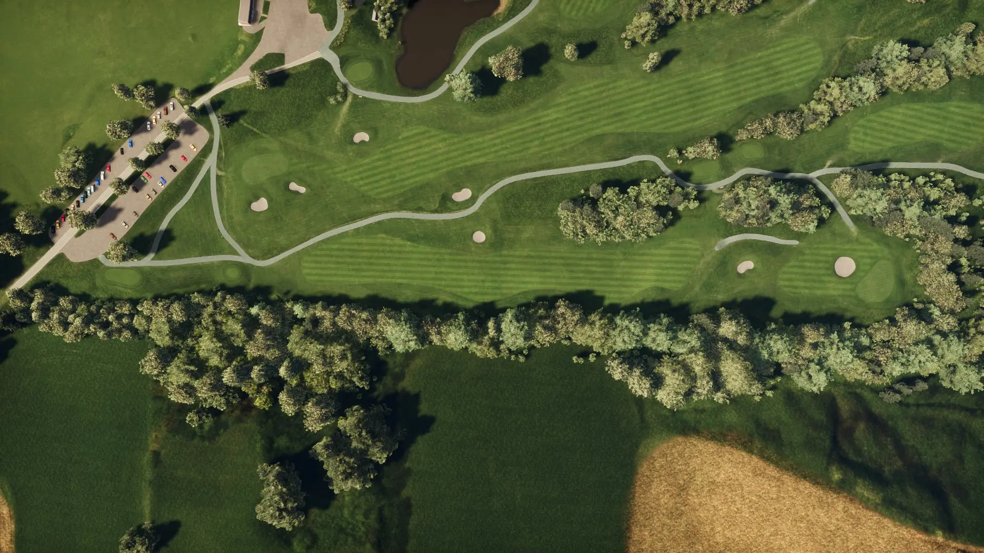 Hole 10 at Drammen GK