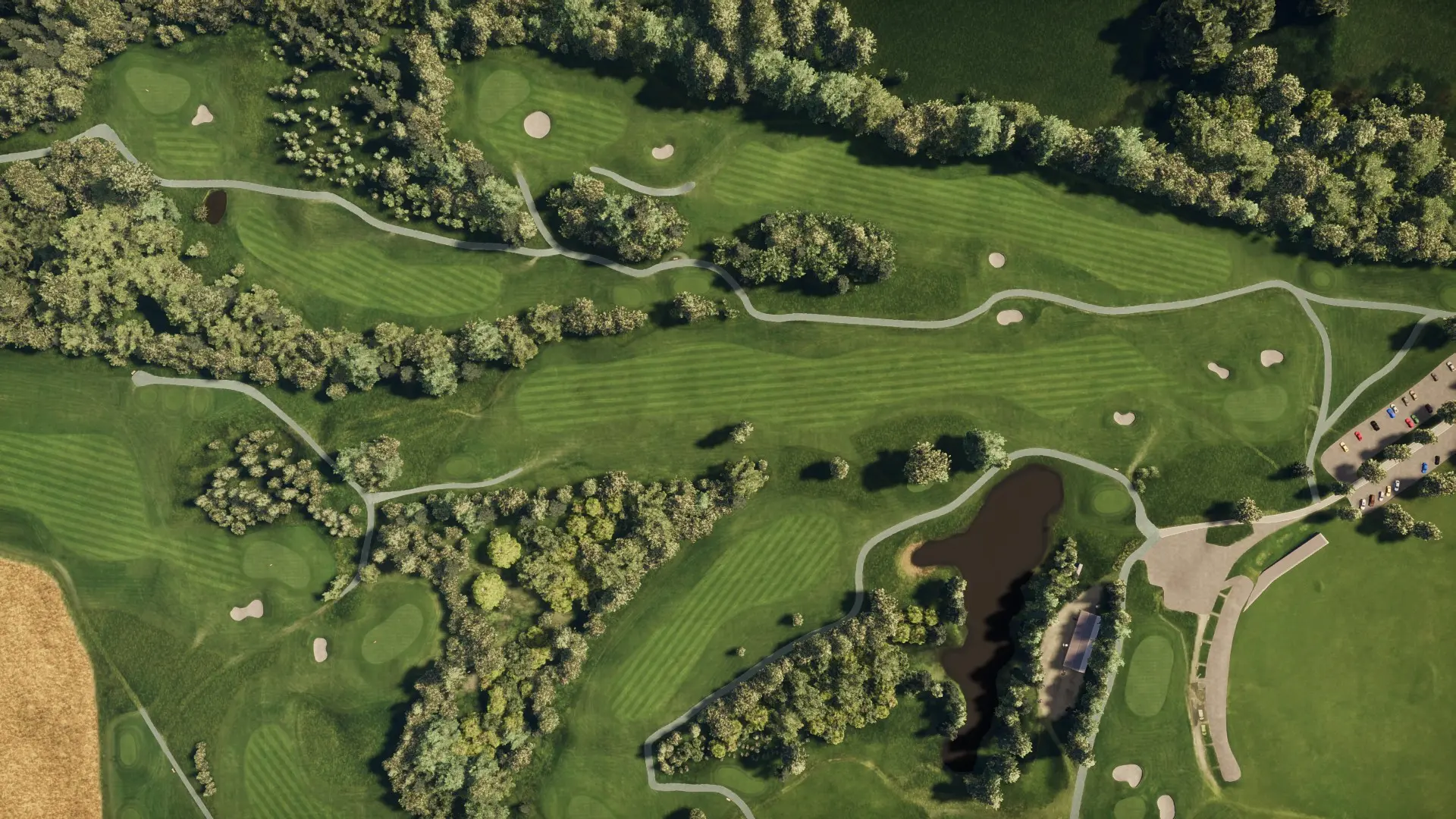 Hole 18 at Drammen GK