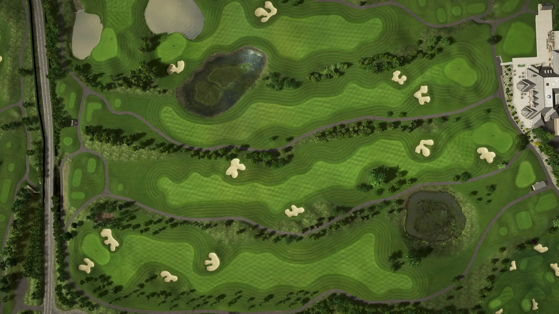 Hole 18 at Dun Laoghaire Golf Club (Middle/Lower)