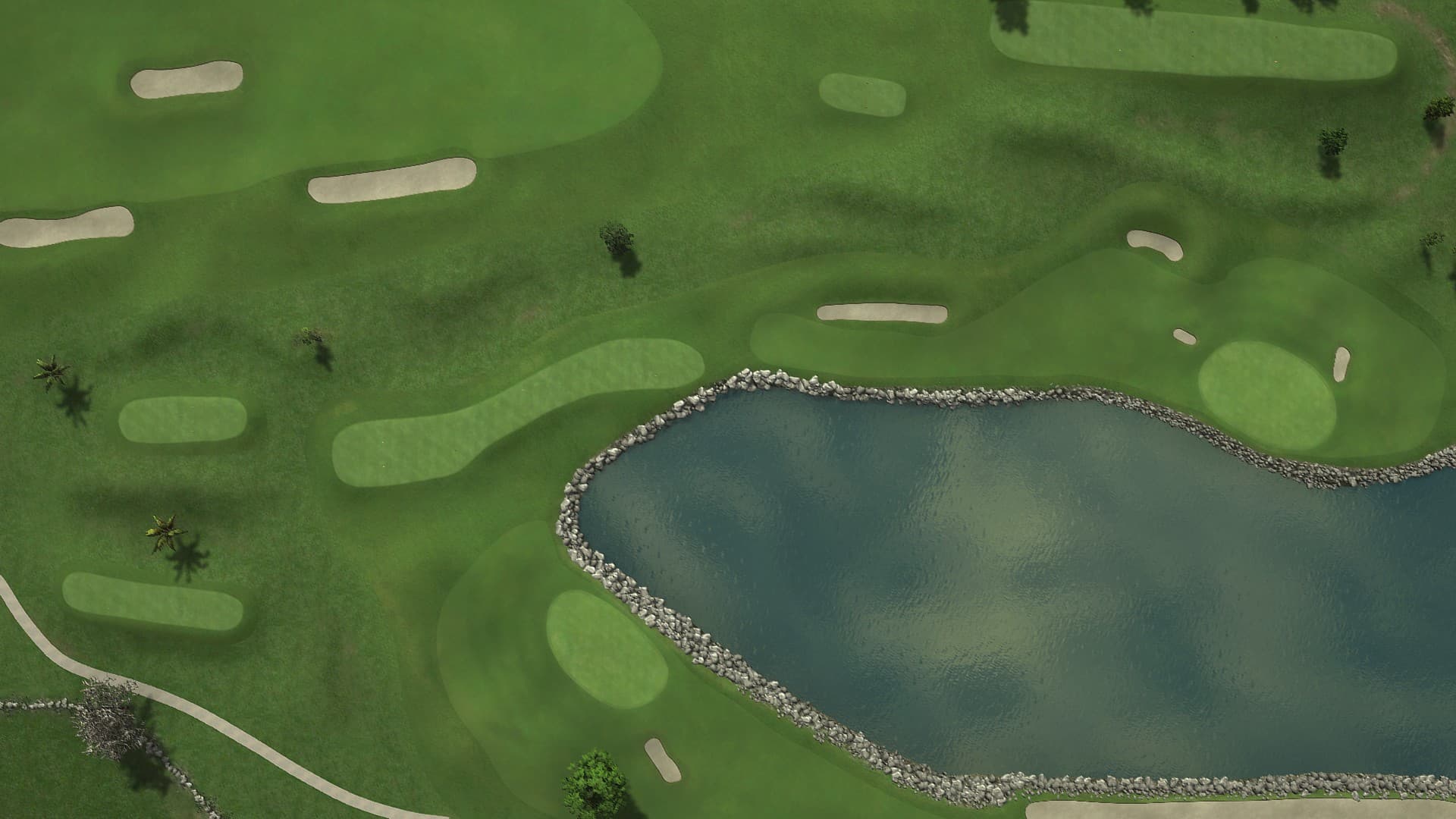 Hole 7 at Dye Fore Golf Course, Lagos & Marina