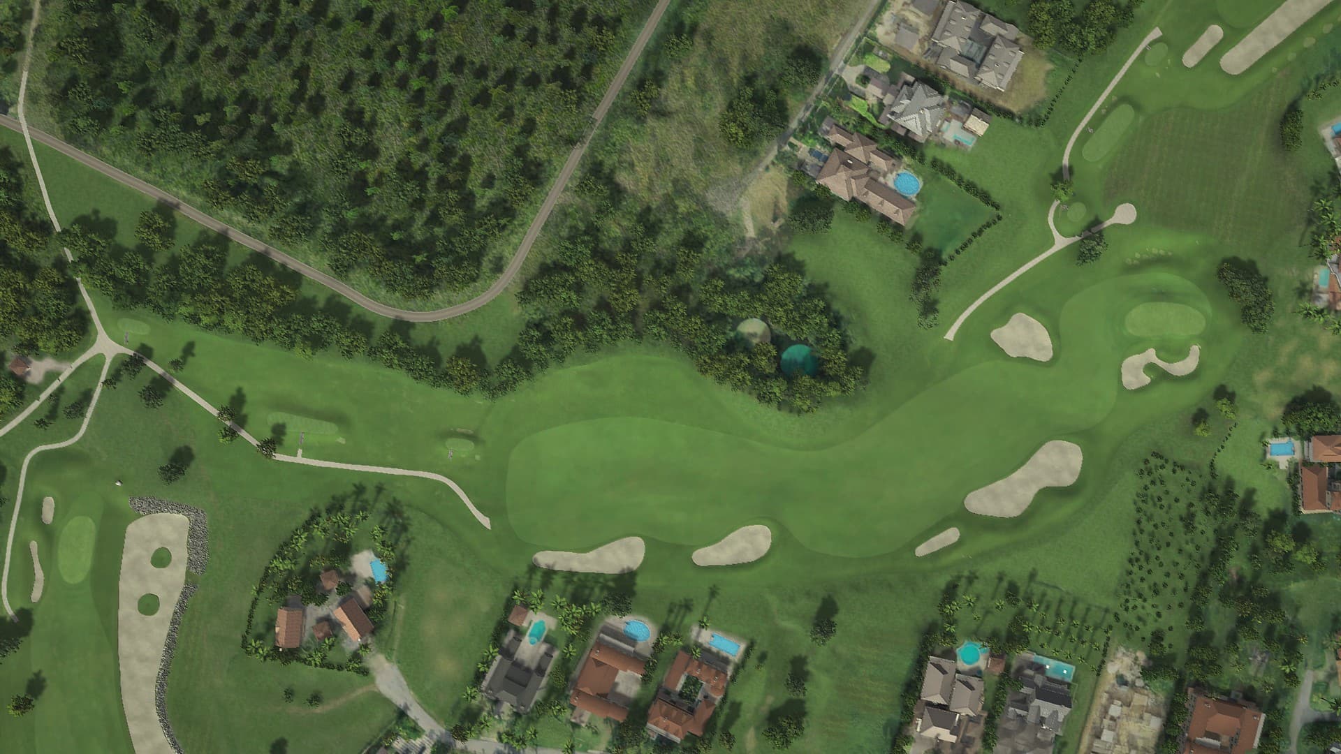 Hole 10 at Dye Fore Golf Course, Lagos & Marina