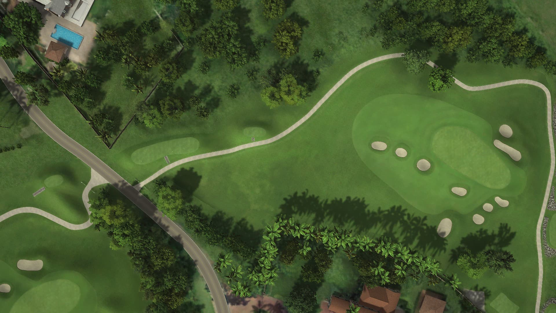 Hole 12 at Dye Fore Golf Course, Lagos & Marina