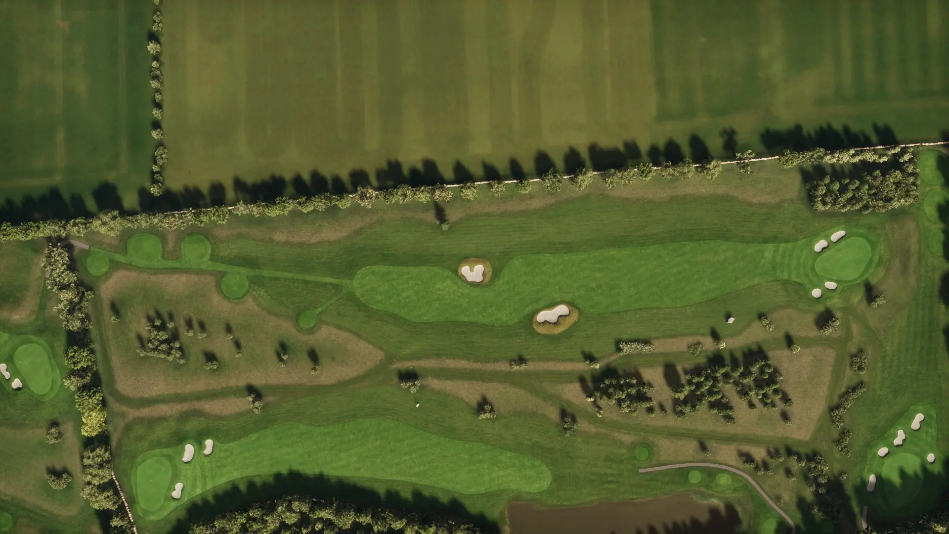 Hole 2 at Elisefarm Golf Club