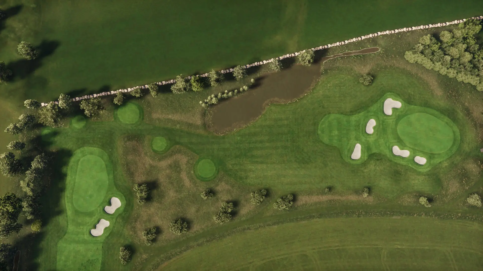 Hole 17 at Elisefarm Golf Club