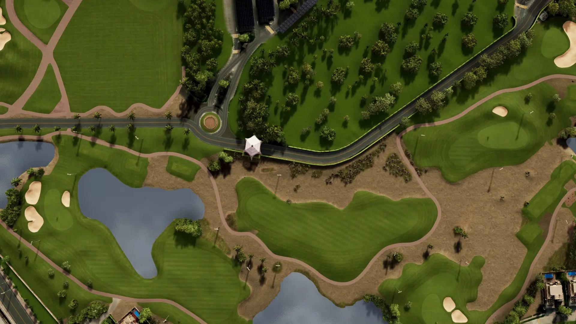 Hole 1 at Emirates Golf Club - Faldo Course