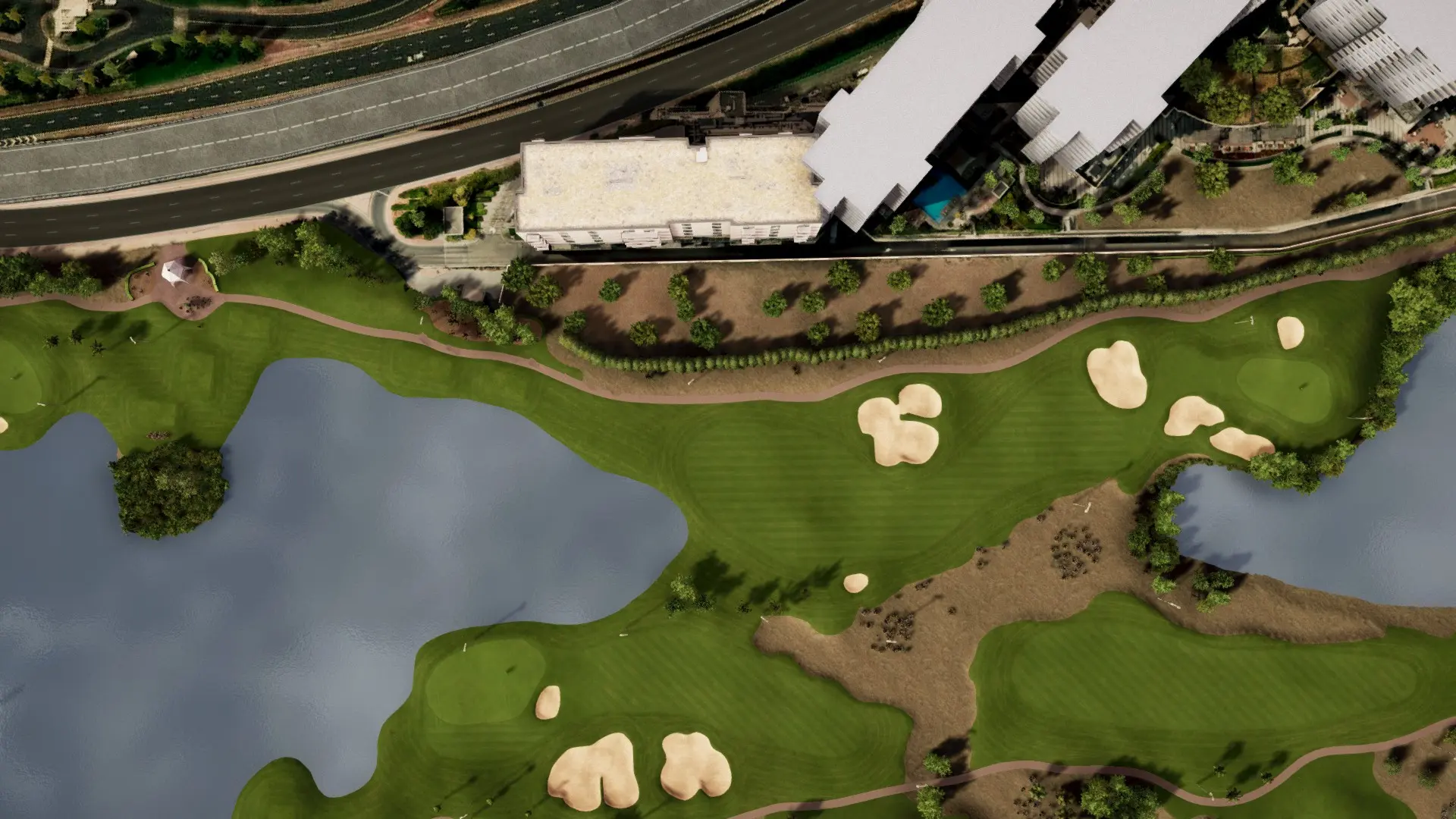 Hole 6 at Emirates Golf Club - Faldo Course